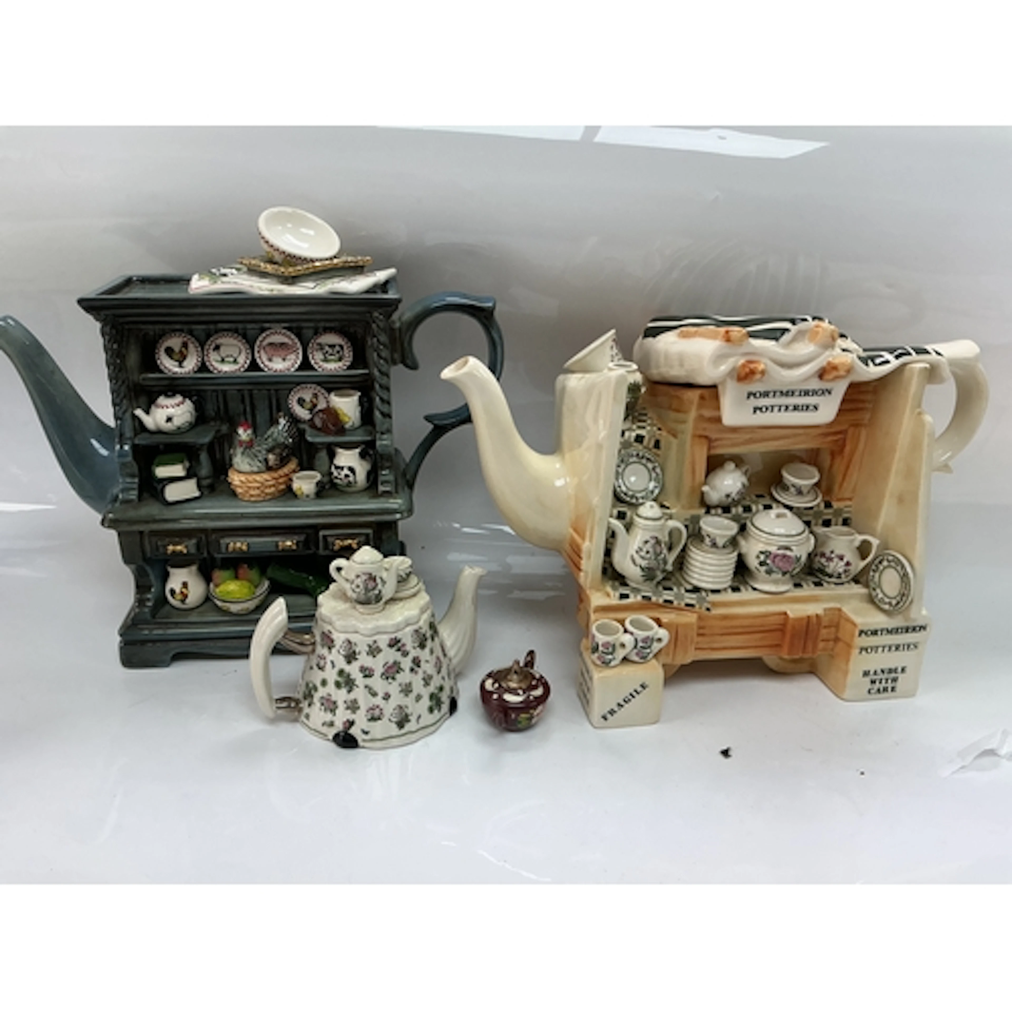 Portmeirion tea pots and others