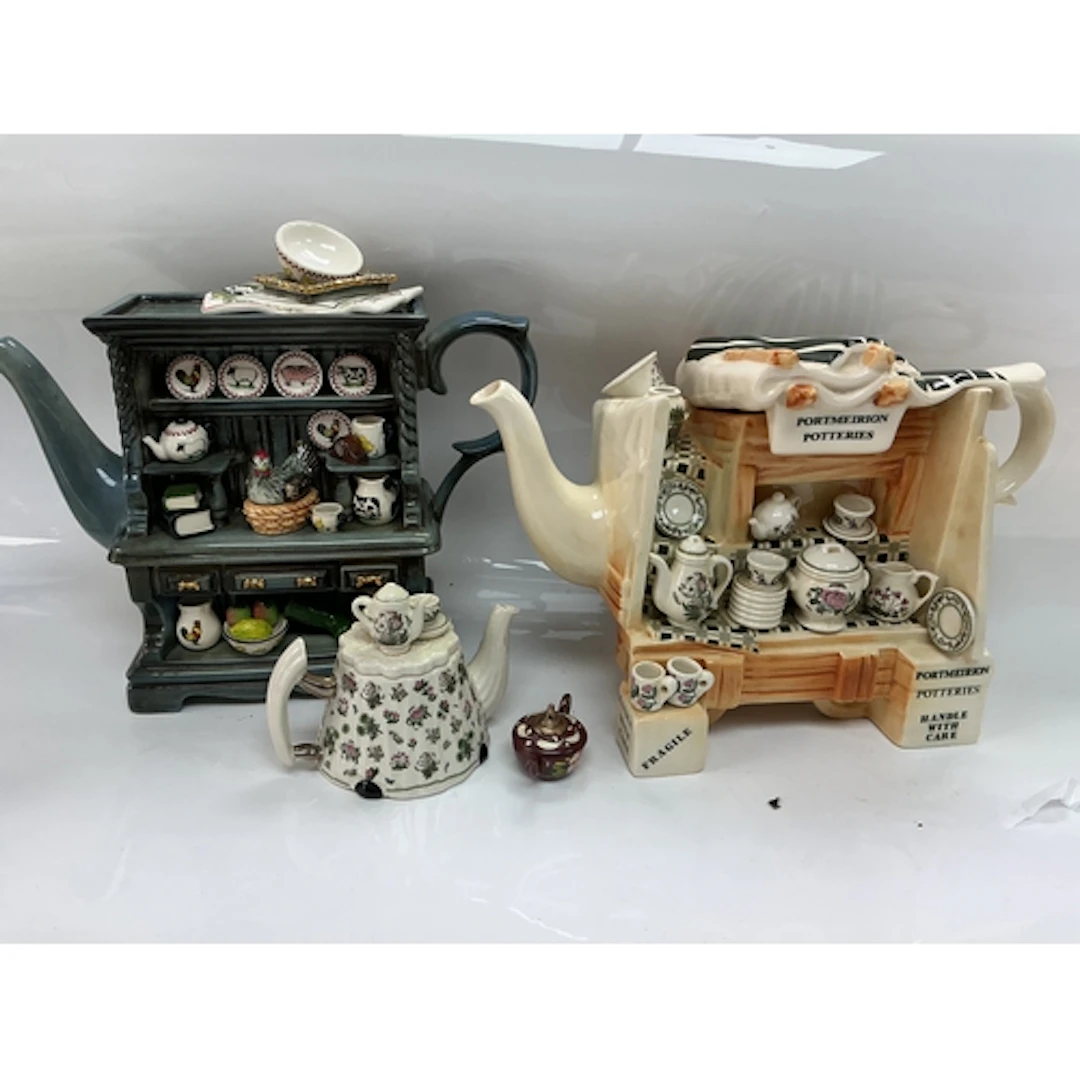 Portmeirion tea pots and others