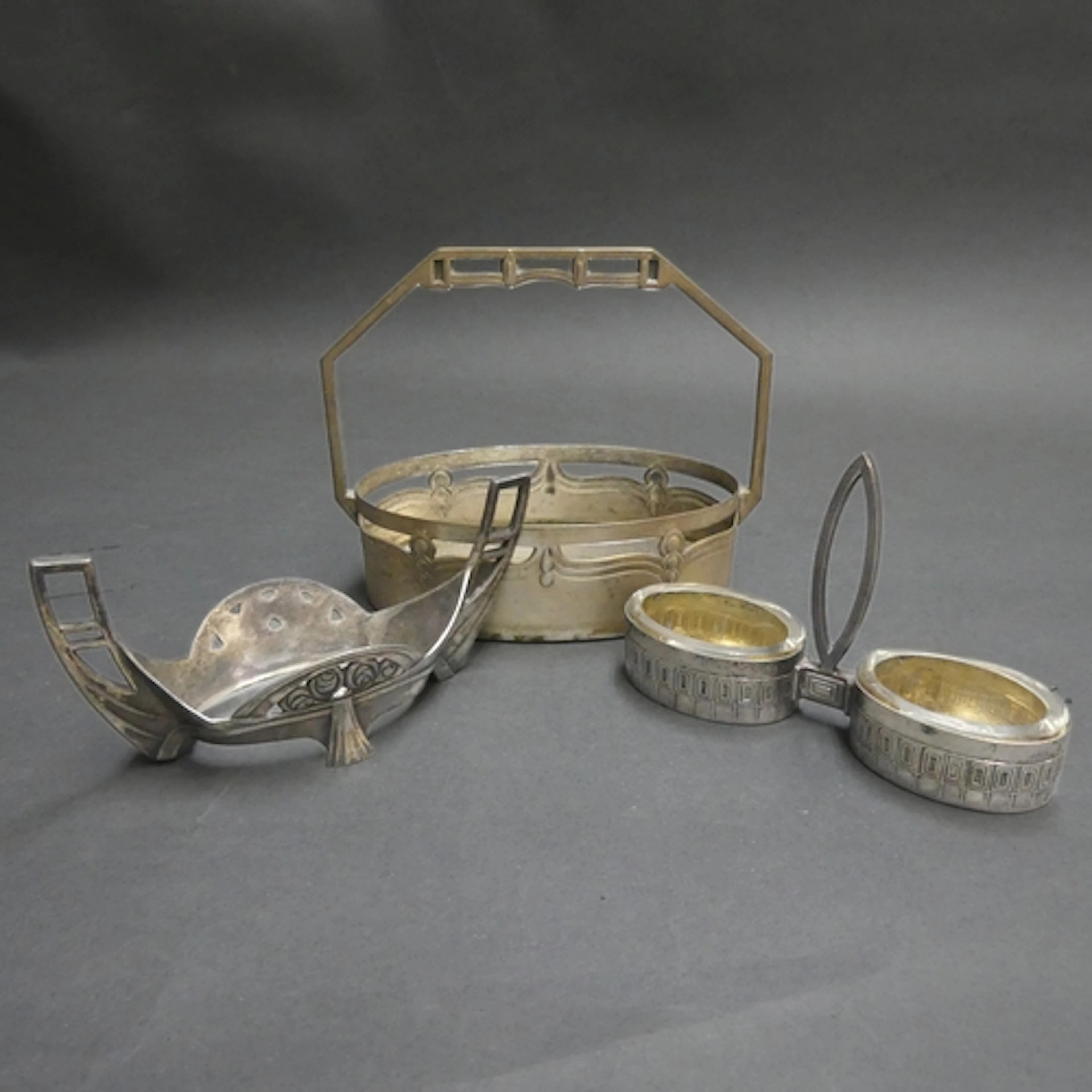 WMF - A collection of three various silver plated condiment ...