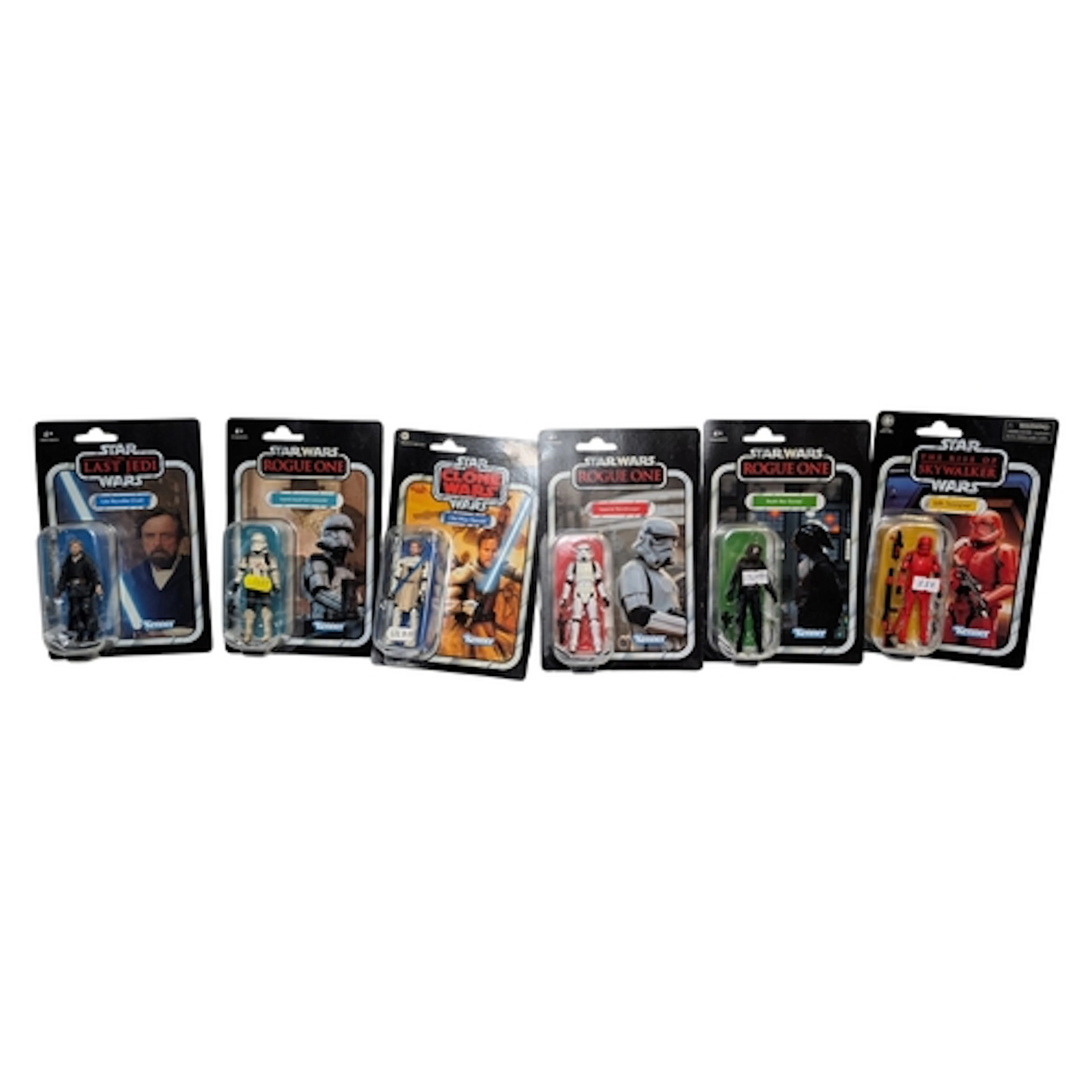 6 x Star Wars Vintage Collection 3.75" action figures: 3 x R...