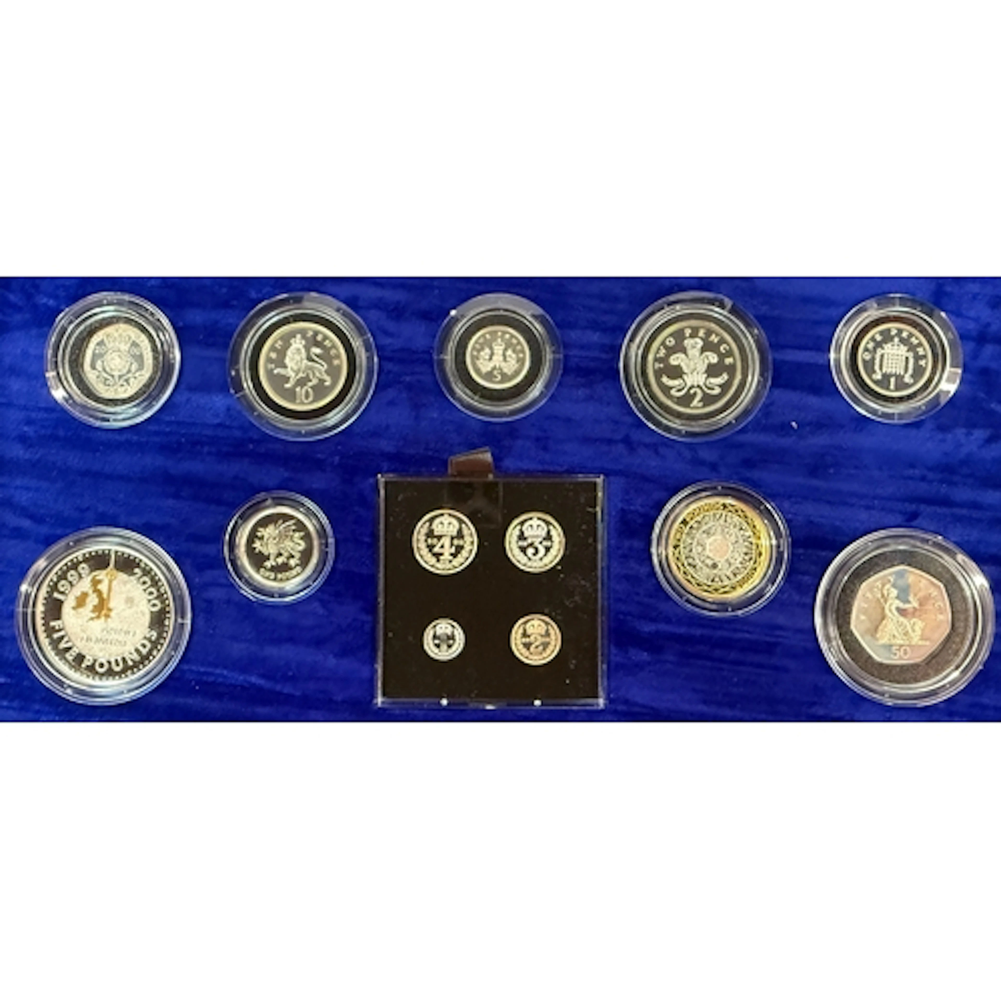 UK 2000 The Millennium Proof Silver Coin Collection, compris...