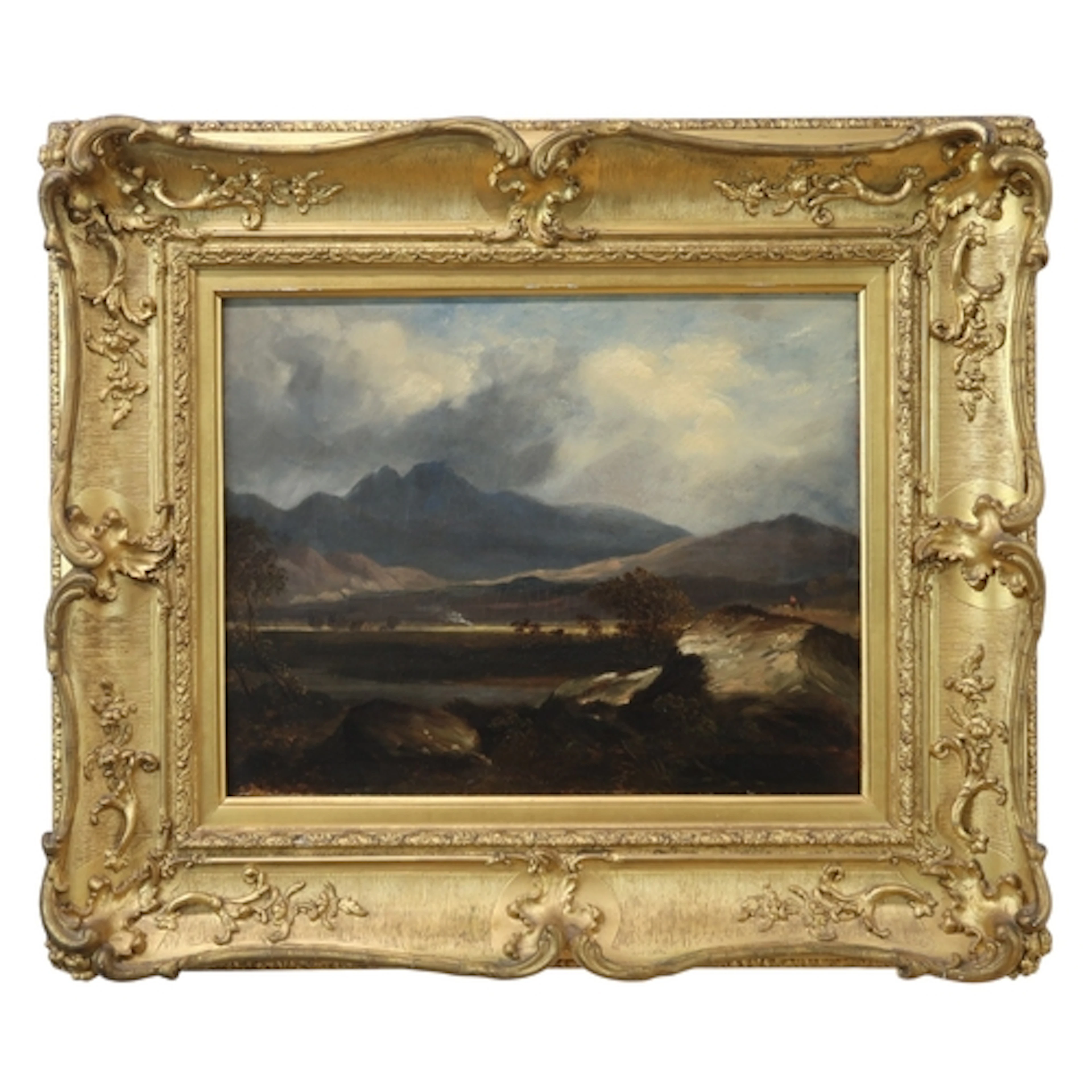 HORATIO MCCULLOCH RSA (SCOTTISH 1805-1867) FIGURES IN A WILD...