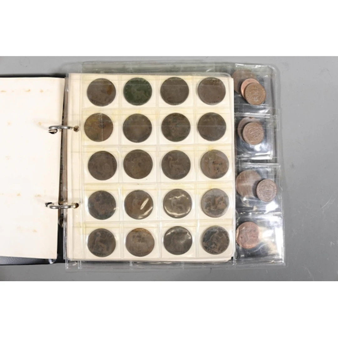 Coin collection held in Coin Album folder, mostly British pr...
