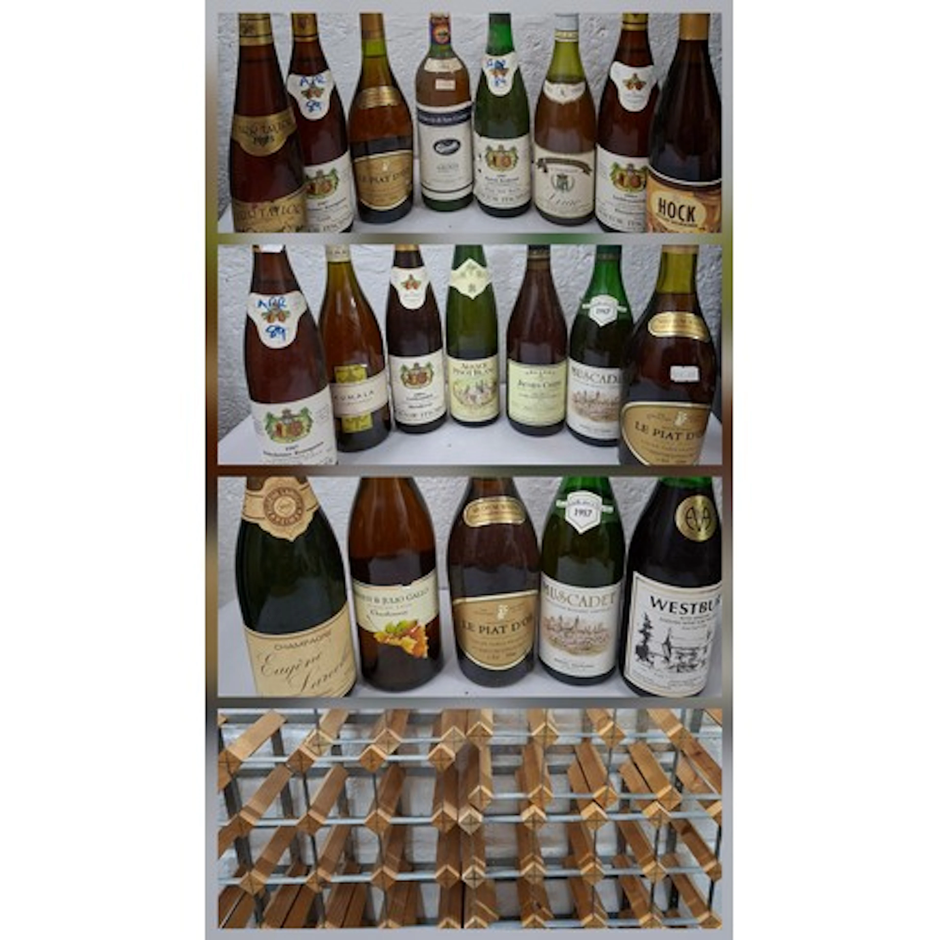 A quantity of 19 white wines and 1 champagne to include a bo...