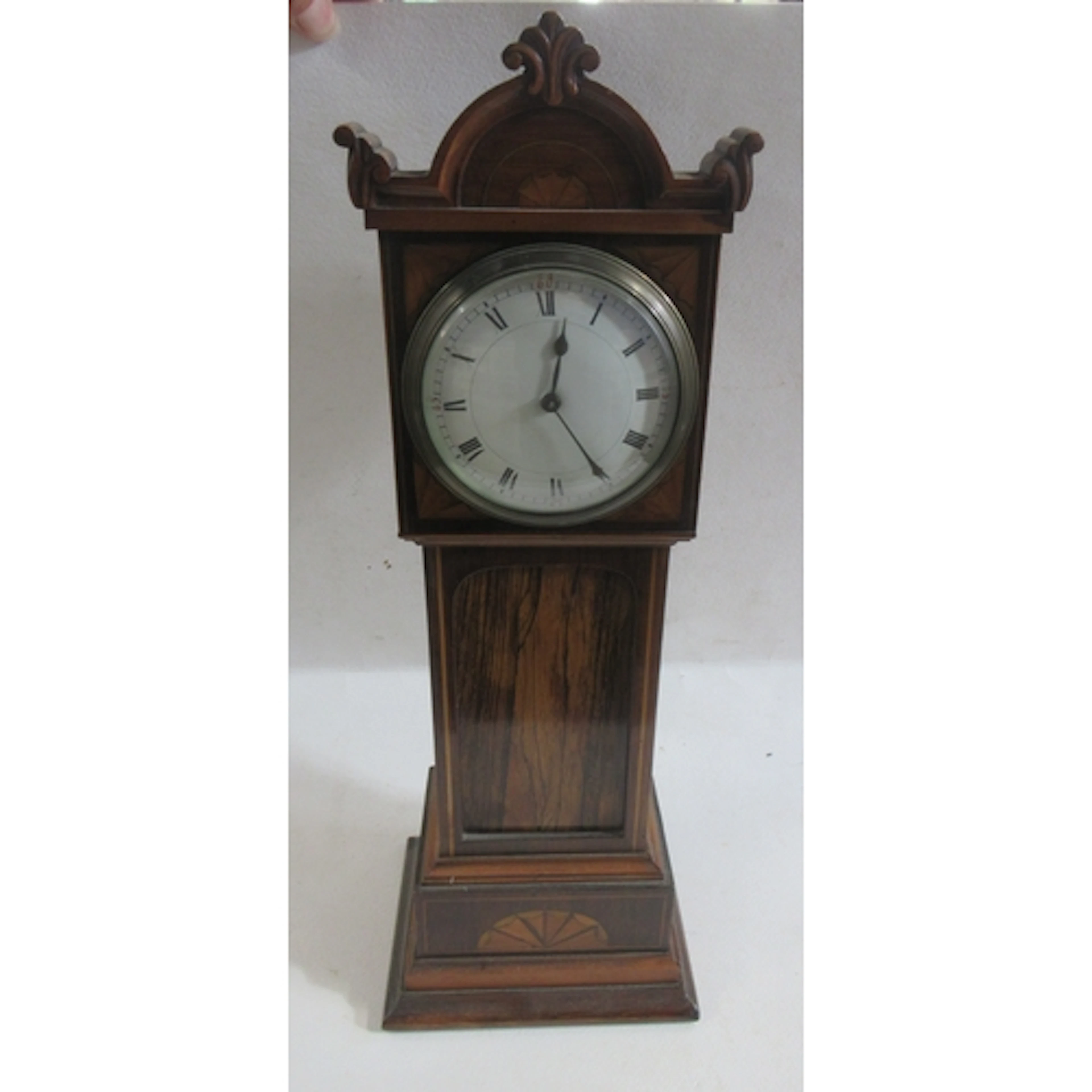 A Victorian rosewood cased miniature long case clock, height...