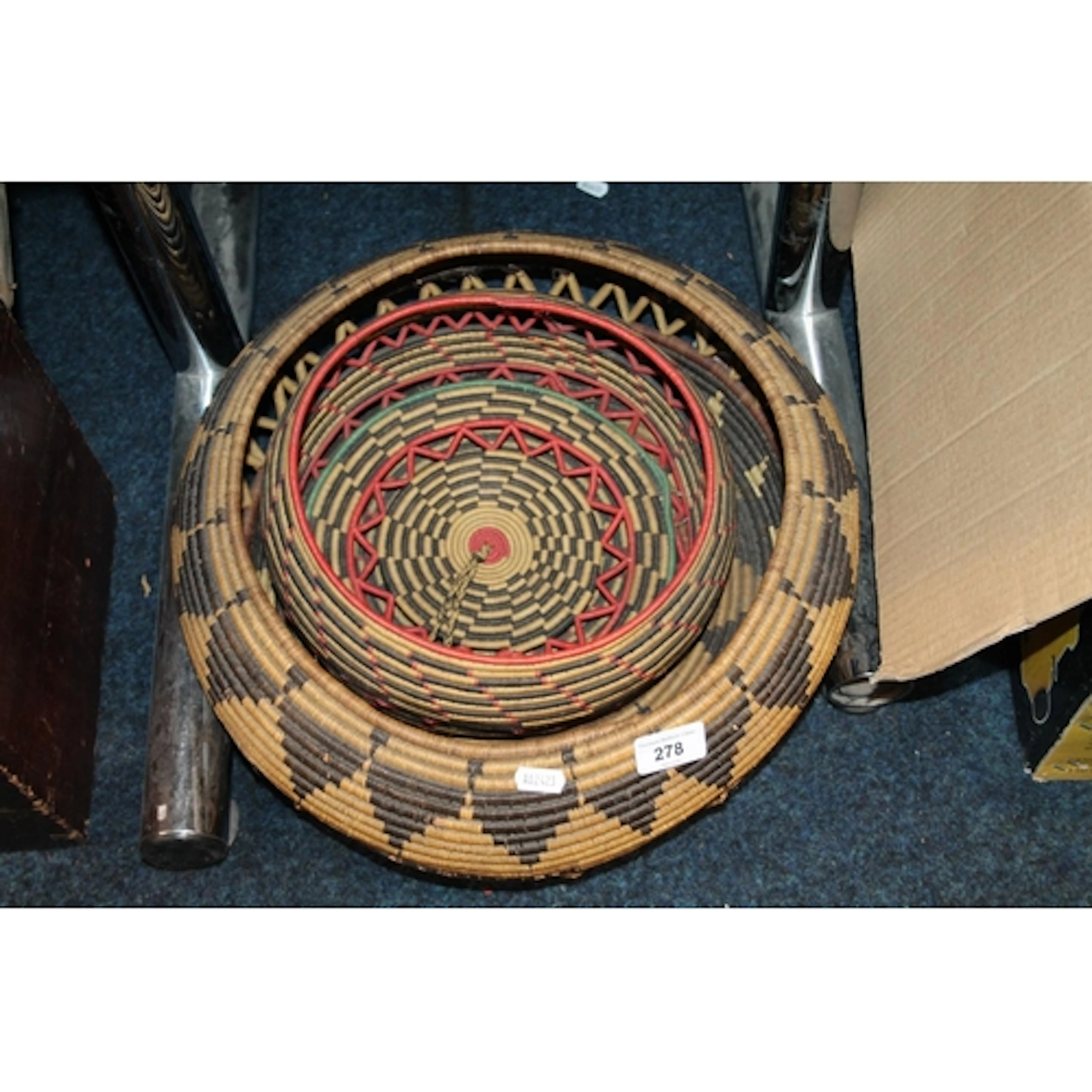 Middle Eastern style woven baskets.