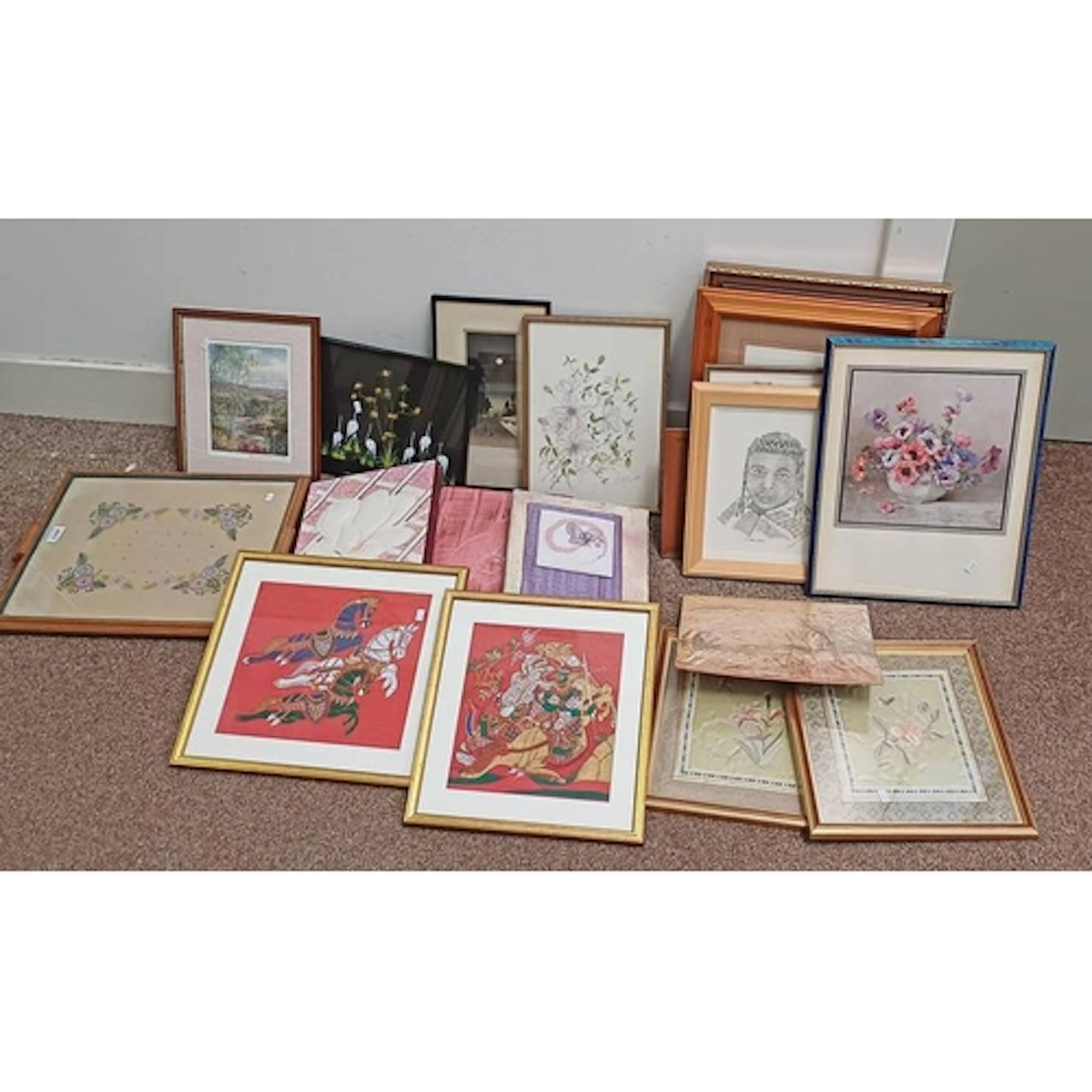 VARIOUS PICTURES TO INCLUDE, ORIENTAL NEEDLEWORKS, ARTS & CR...