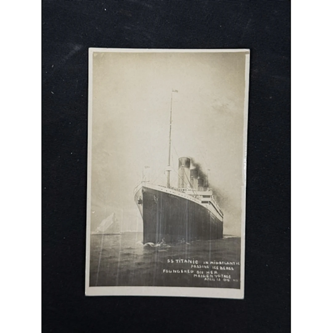 RMS Titanic: RMS Titanic: Sepia post disaster postcard "SS ...