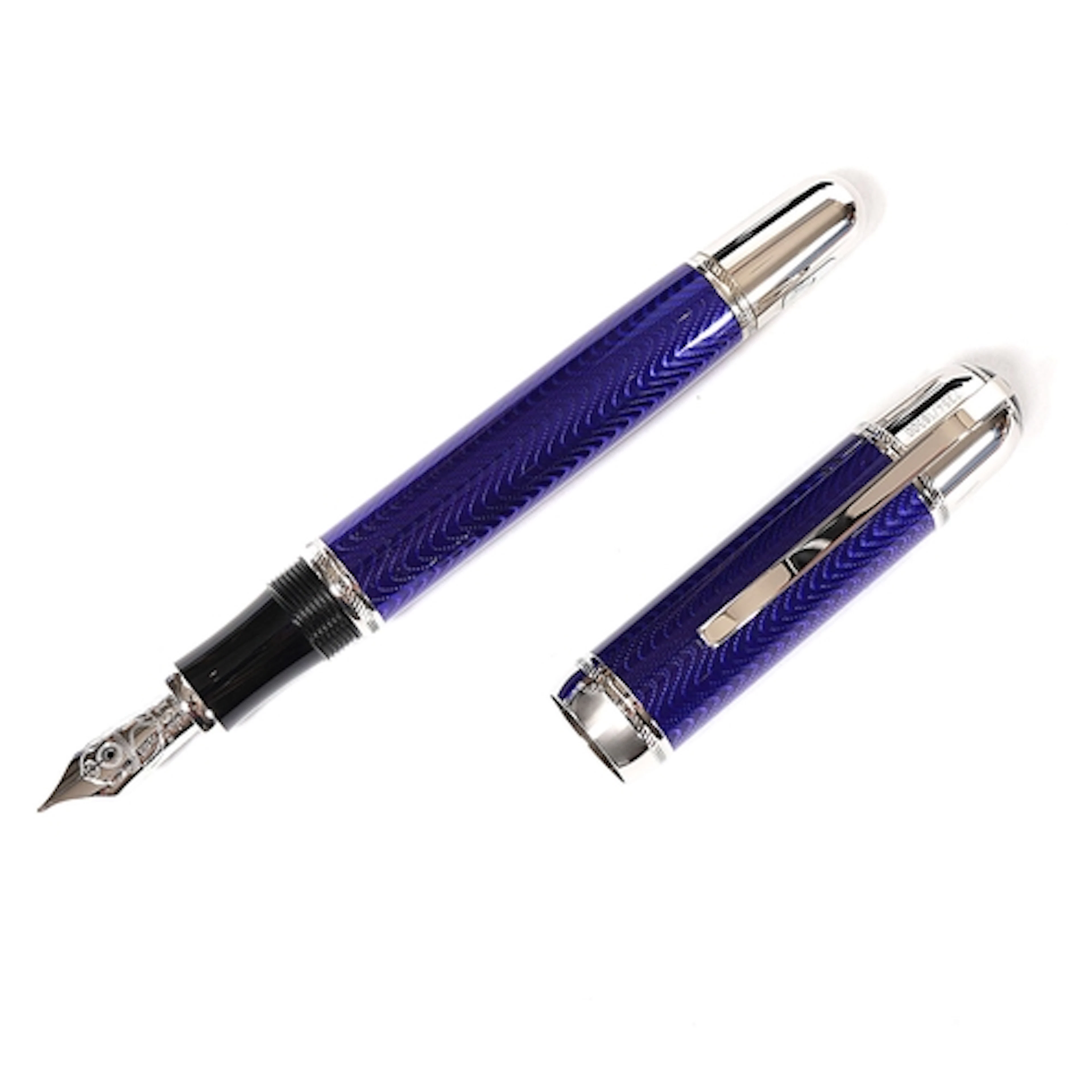 A Montblanc Writer's edition Jules Verne fountain pen, mint ...
