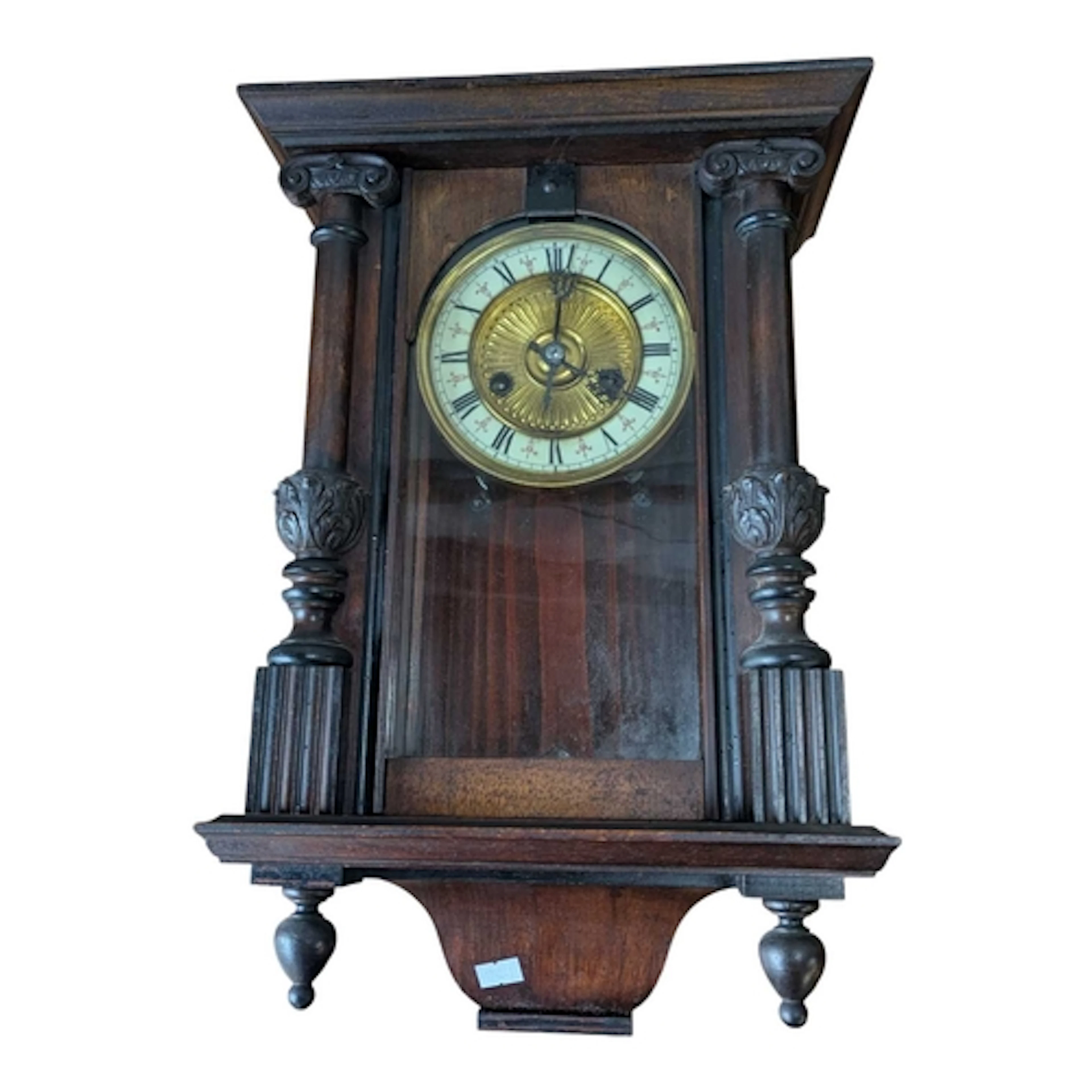 A 19th century Victorian mahogany Vienna Regulator wall cloc...