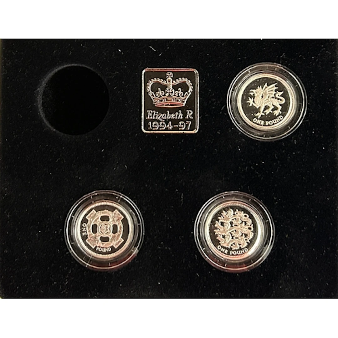 A group of thirteen UK QEII silver proof coins, comprising 2...