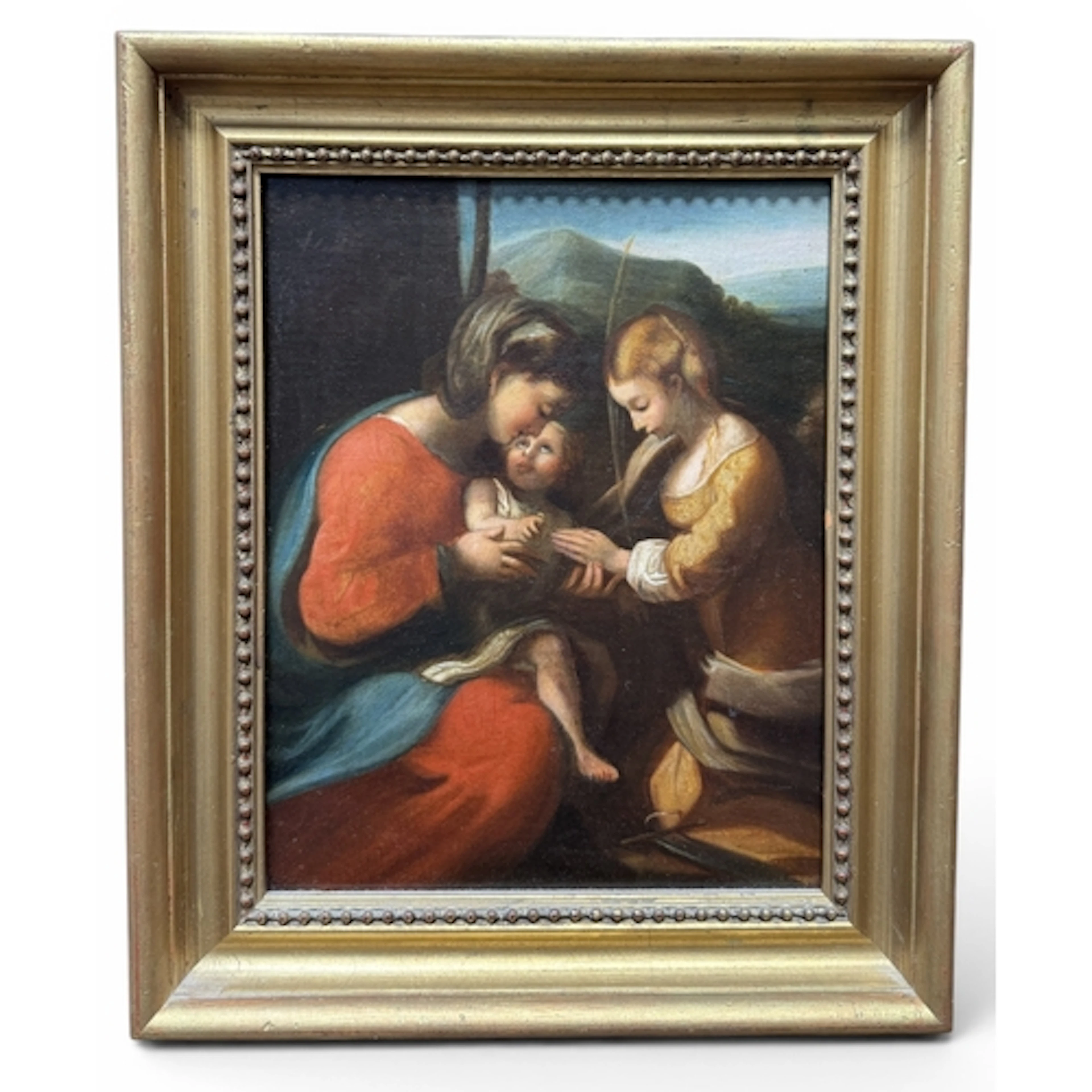 AFTER CORREGGIO: OIL ON CANVAS, THE MYSTIC MARRIAGE OF SAINT...