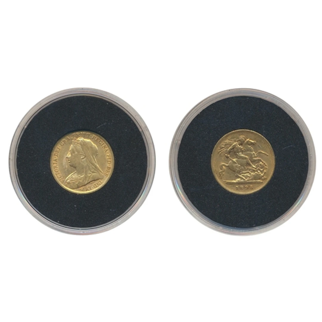 Investment Gold Lot - Documents Required. 1898 half sovereig...