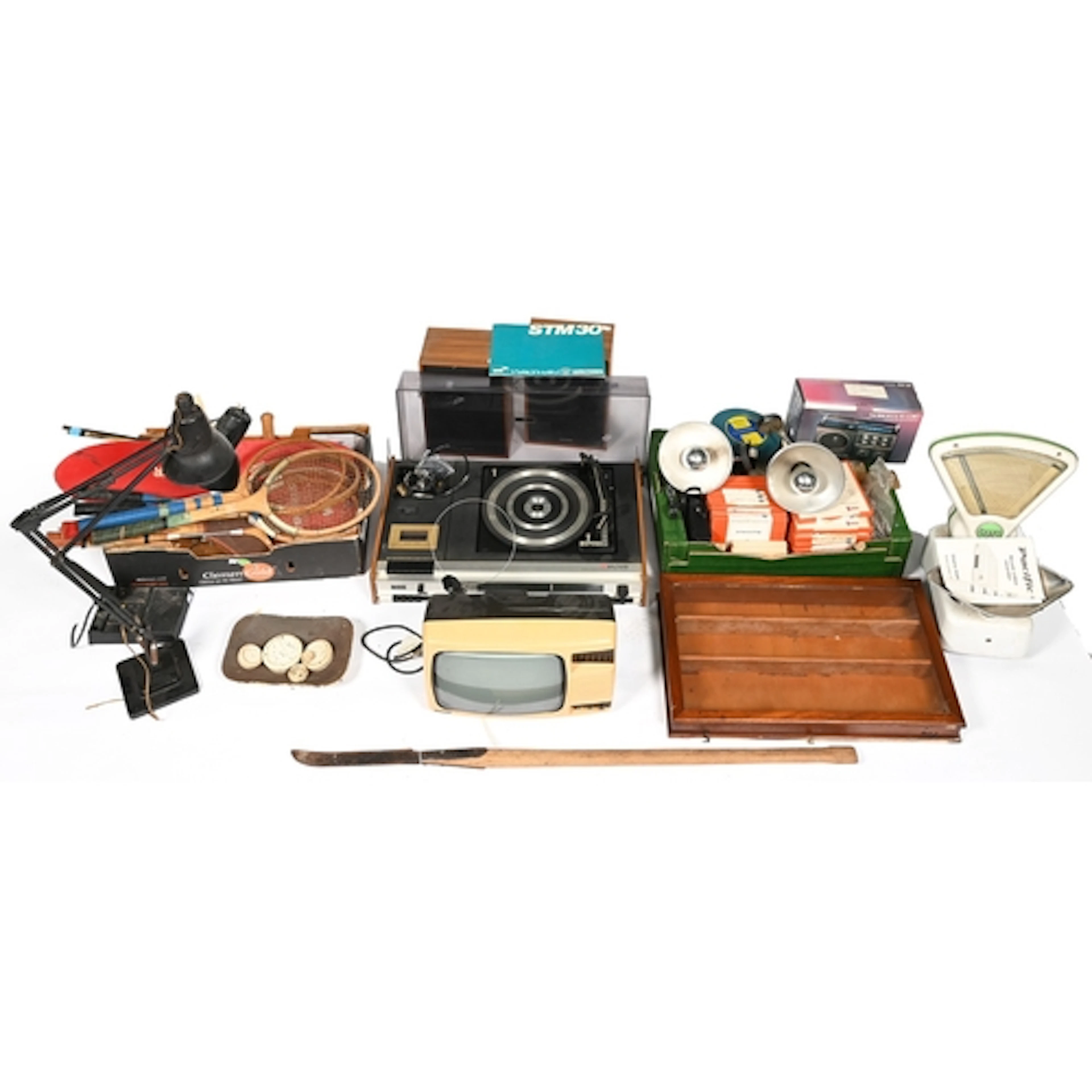 A Waltham STM30 music system and speakers, c1970s, with insc...