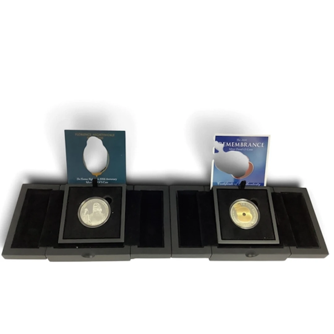 Two 2020 Silver Proof £5 Coins, Jersey Remembrance and a Gue...