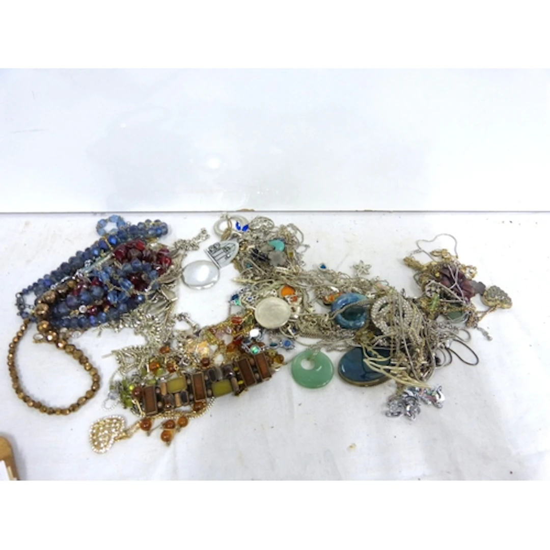 Box of modern costume jewellery.