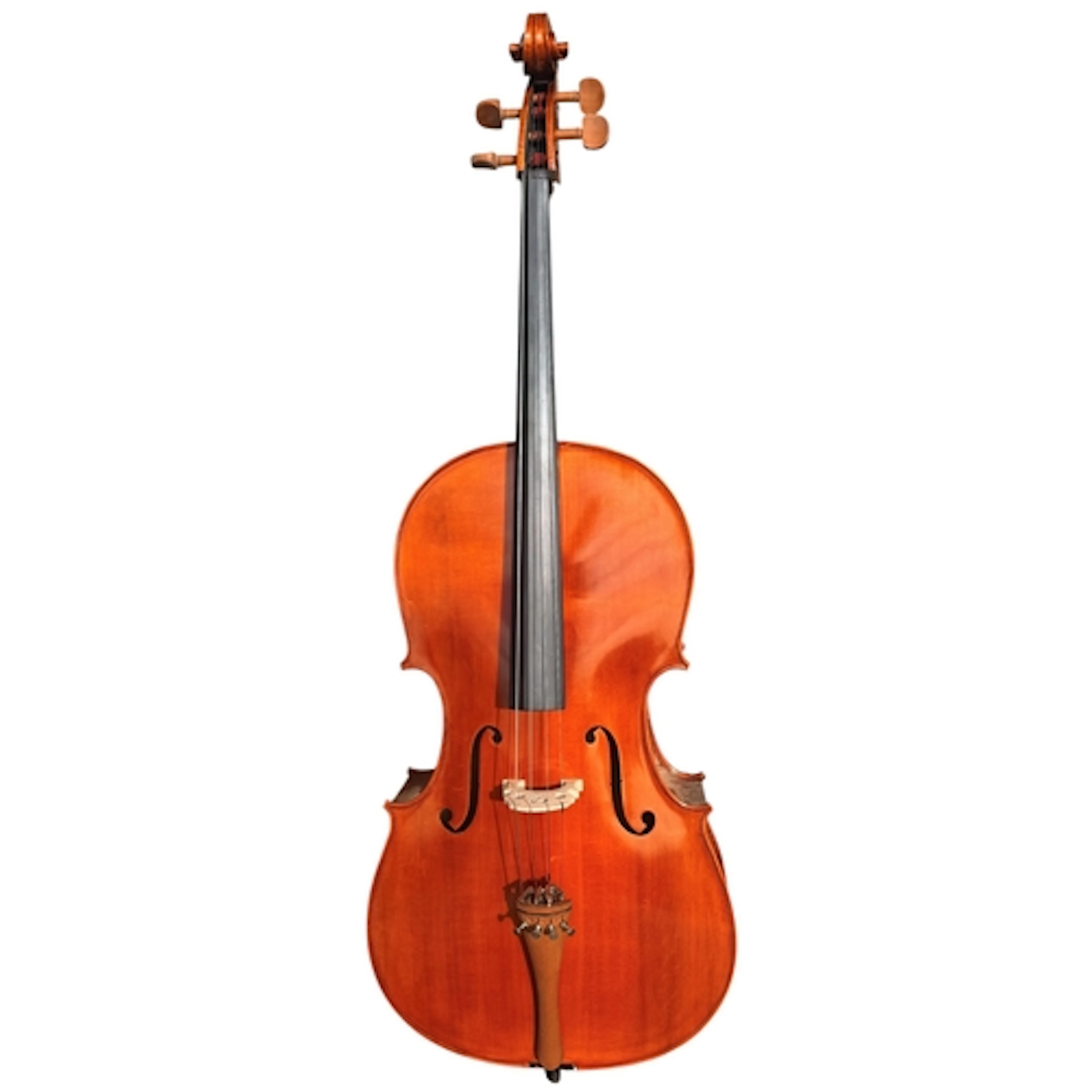 A 'Gear 4 Music' model 4/4 cello with case and bow, back mea...