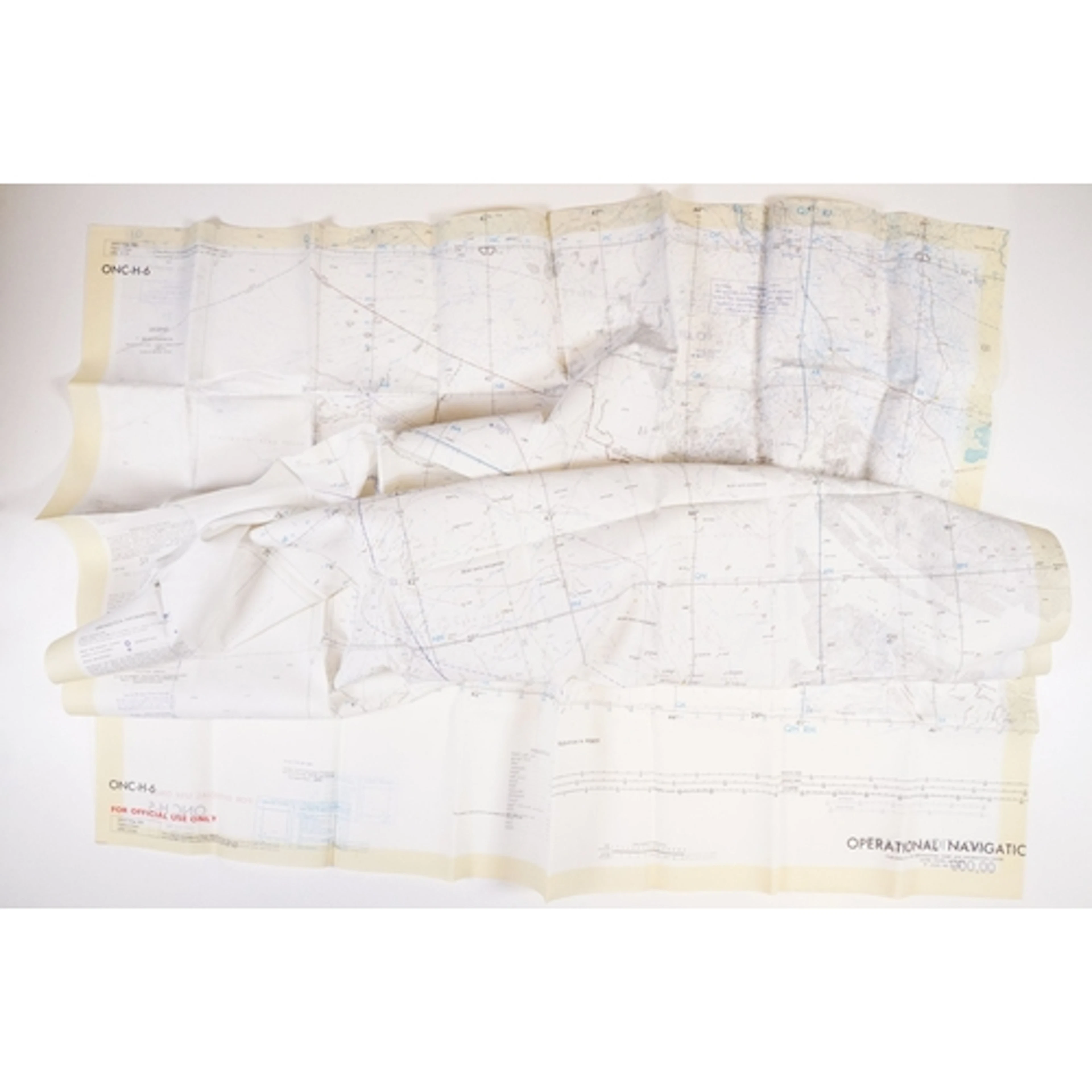 A Royal Air Force / RAF silk escape map covering Israel, Gaz...
