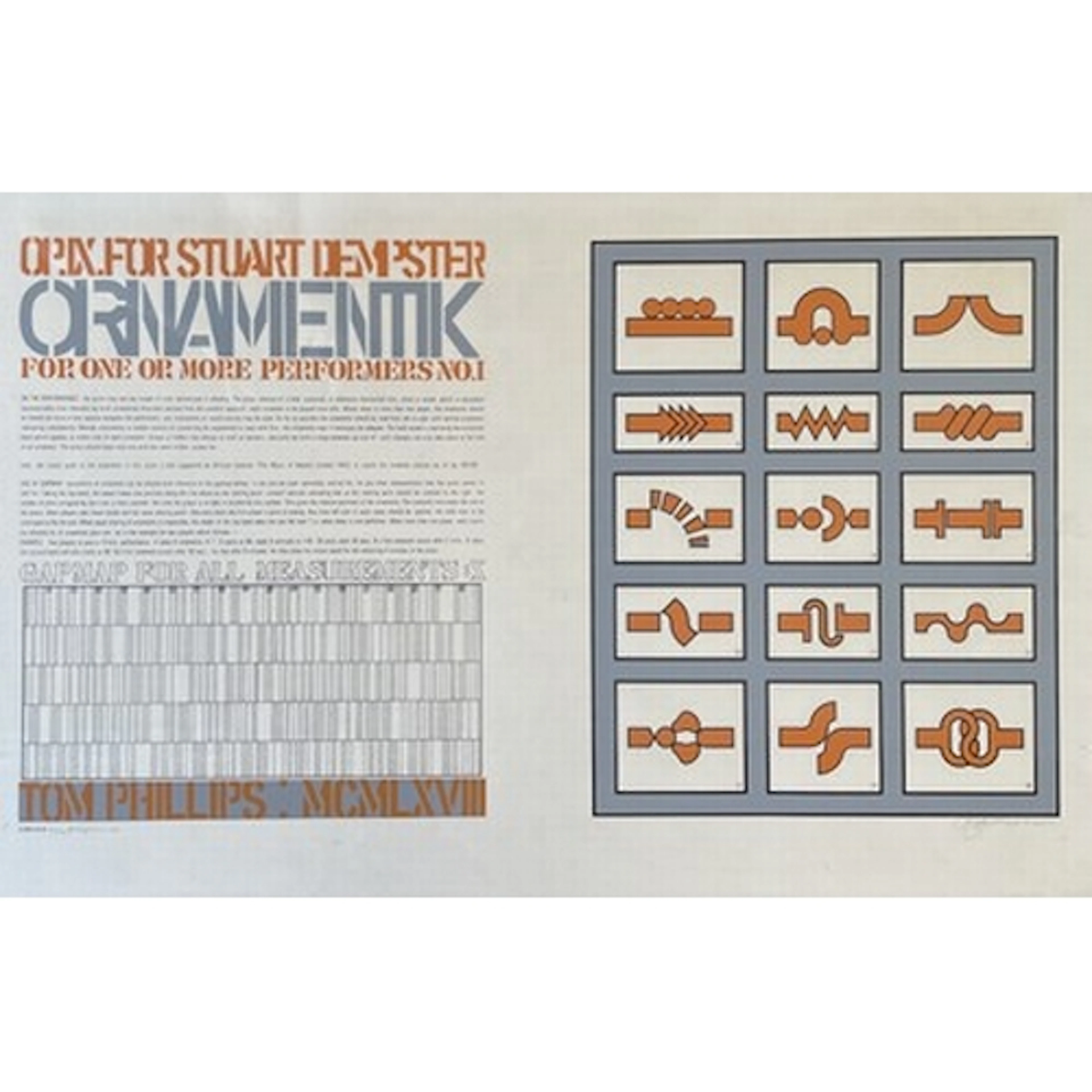 Tom Phillips (British, 1937-2022) Ornamentik Opus IX, 1968 S...