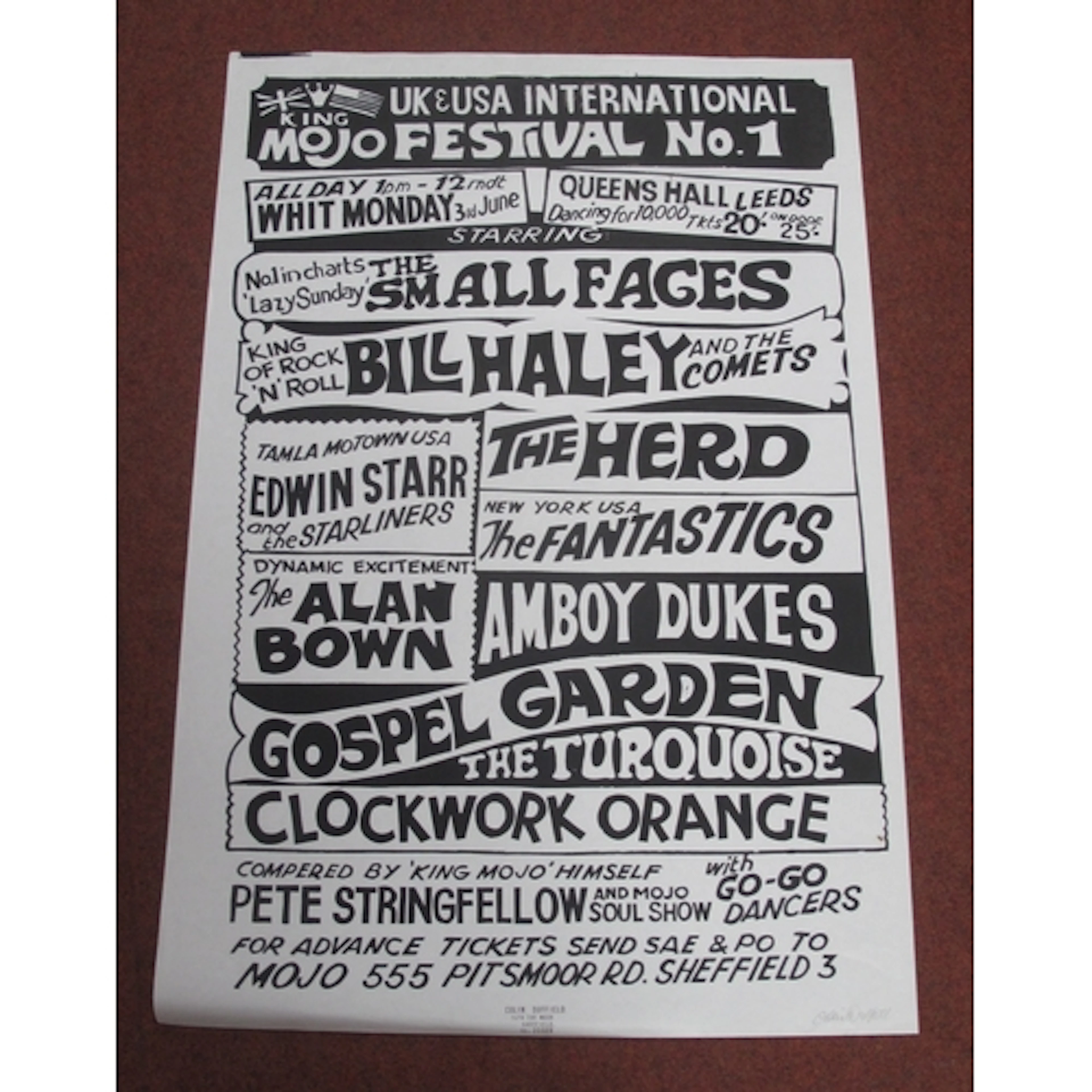King Mojo Club Sheffield - Colin Duffield 20" x 30" Reproduc...
