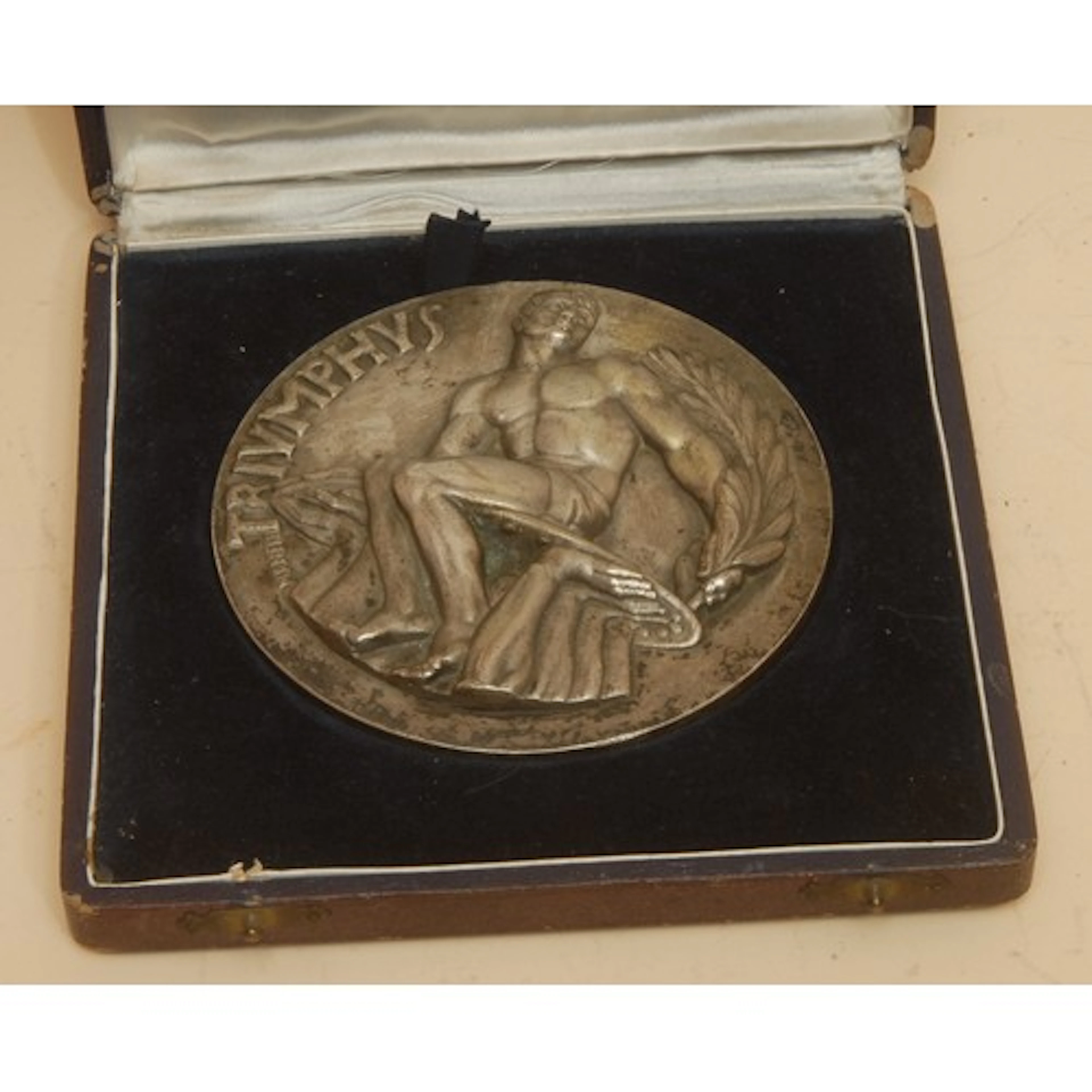 The Olympics - an Art Deco silvered bronze medal or medallio...