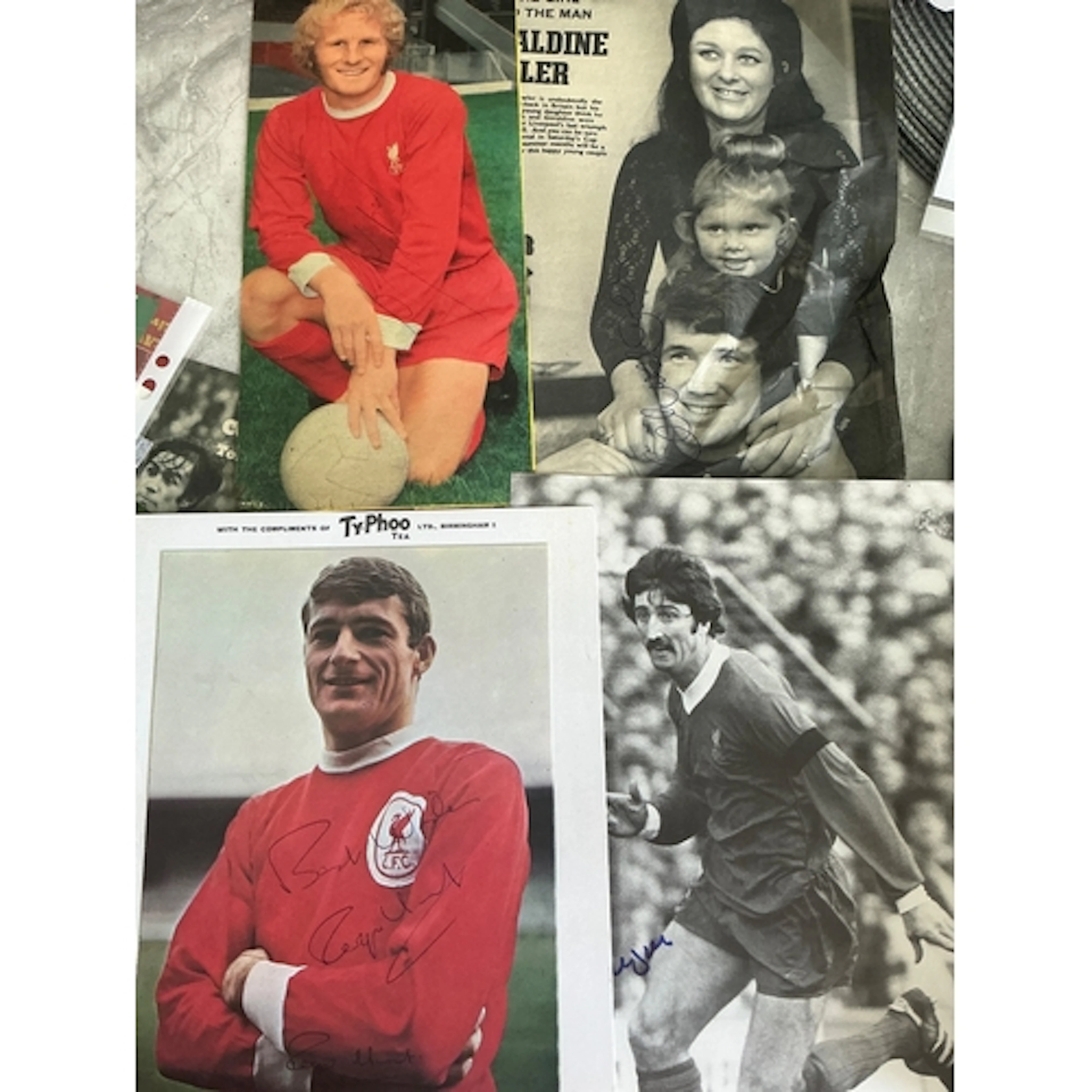 Liverpool Signed Football Magazine Pictures: Some great name...