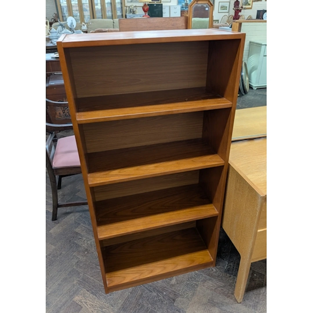 Teak book case of five shelves