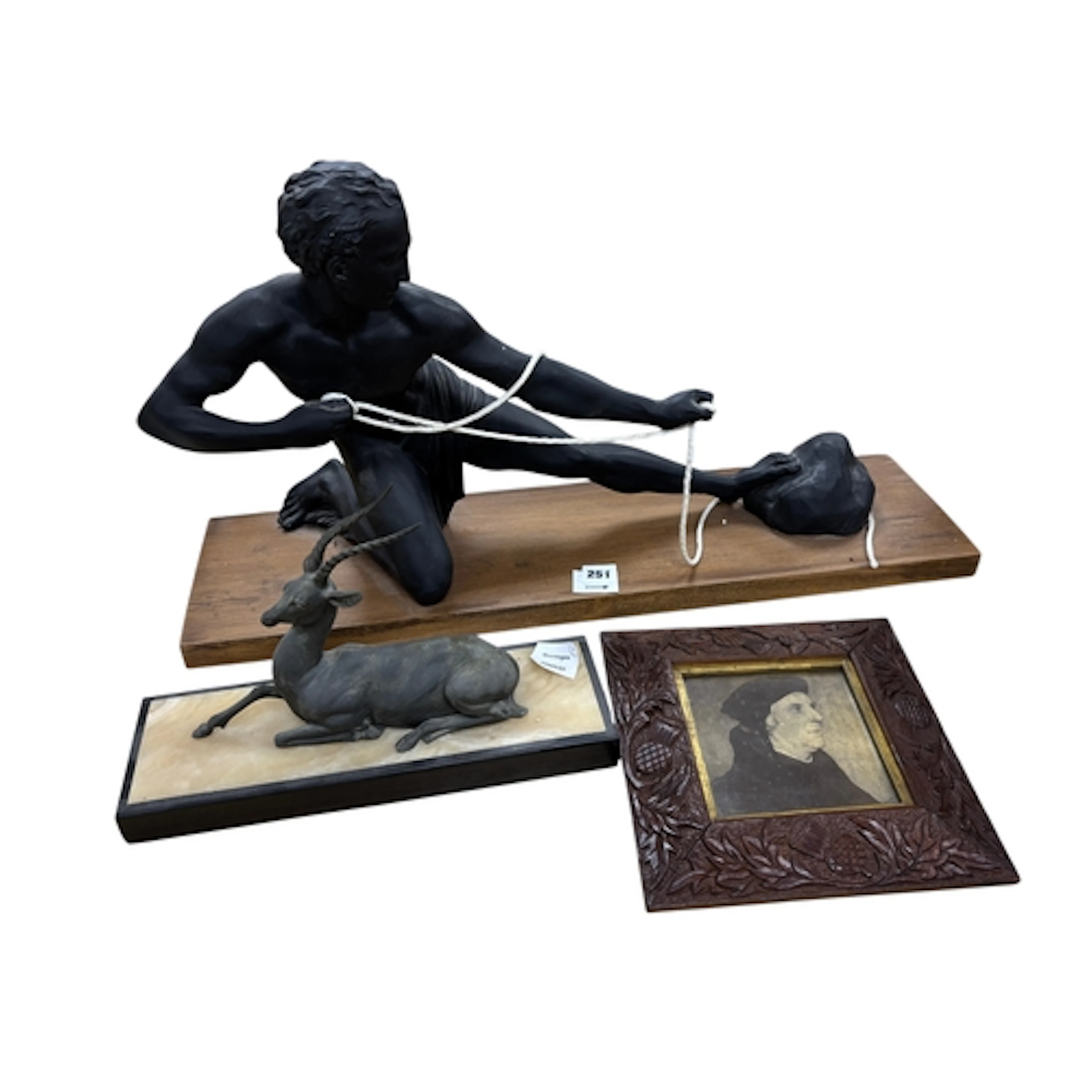 After Azori an Art Deco style bronzed plaster figure 'The Ar...
