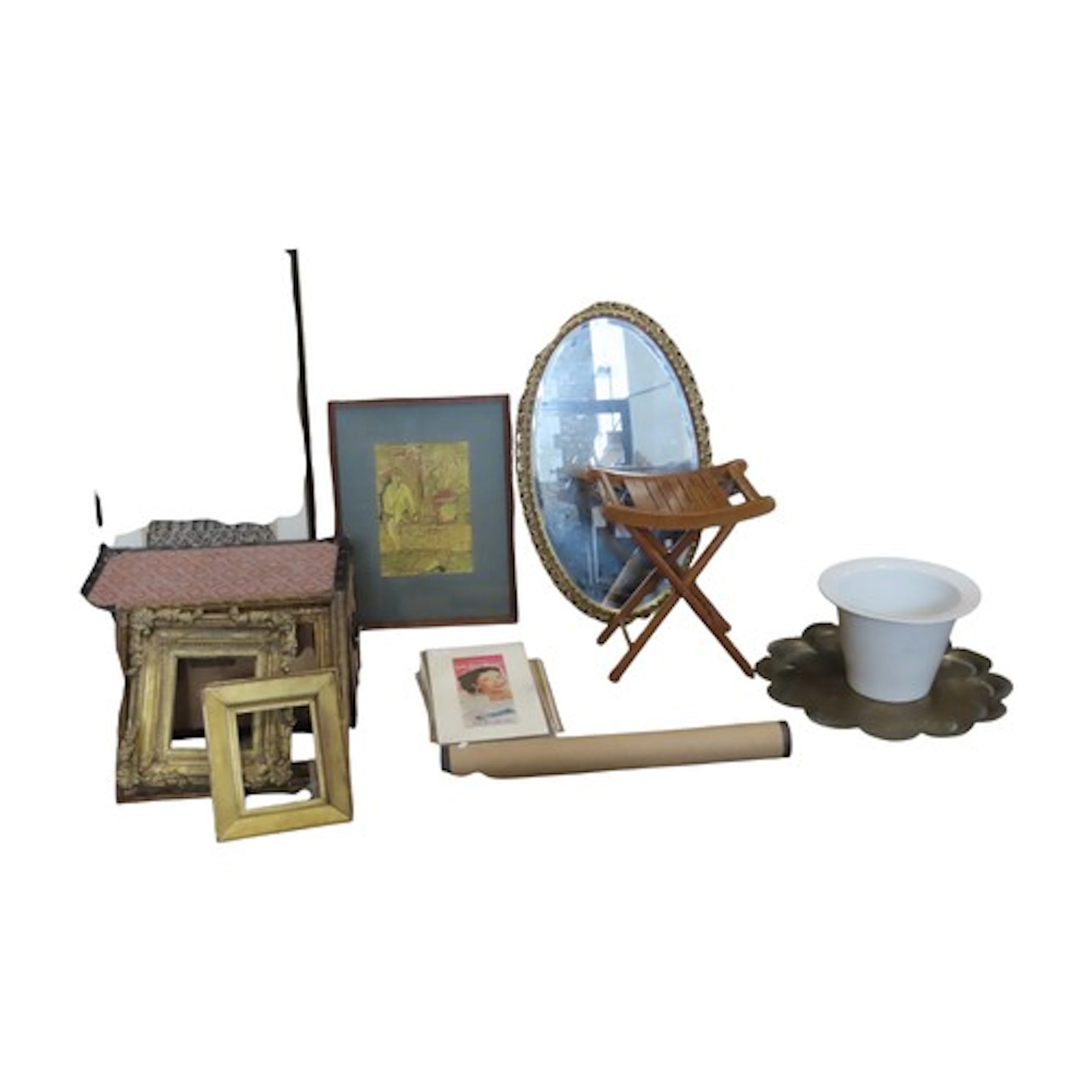 A collection of miscellaneous items to include an Indian st...