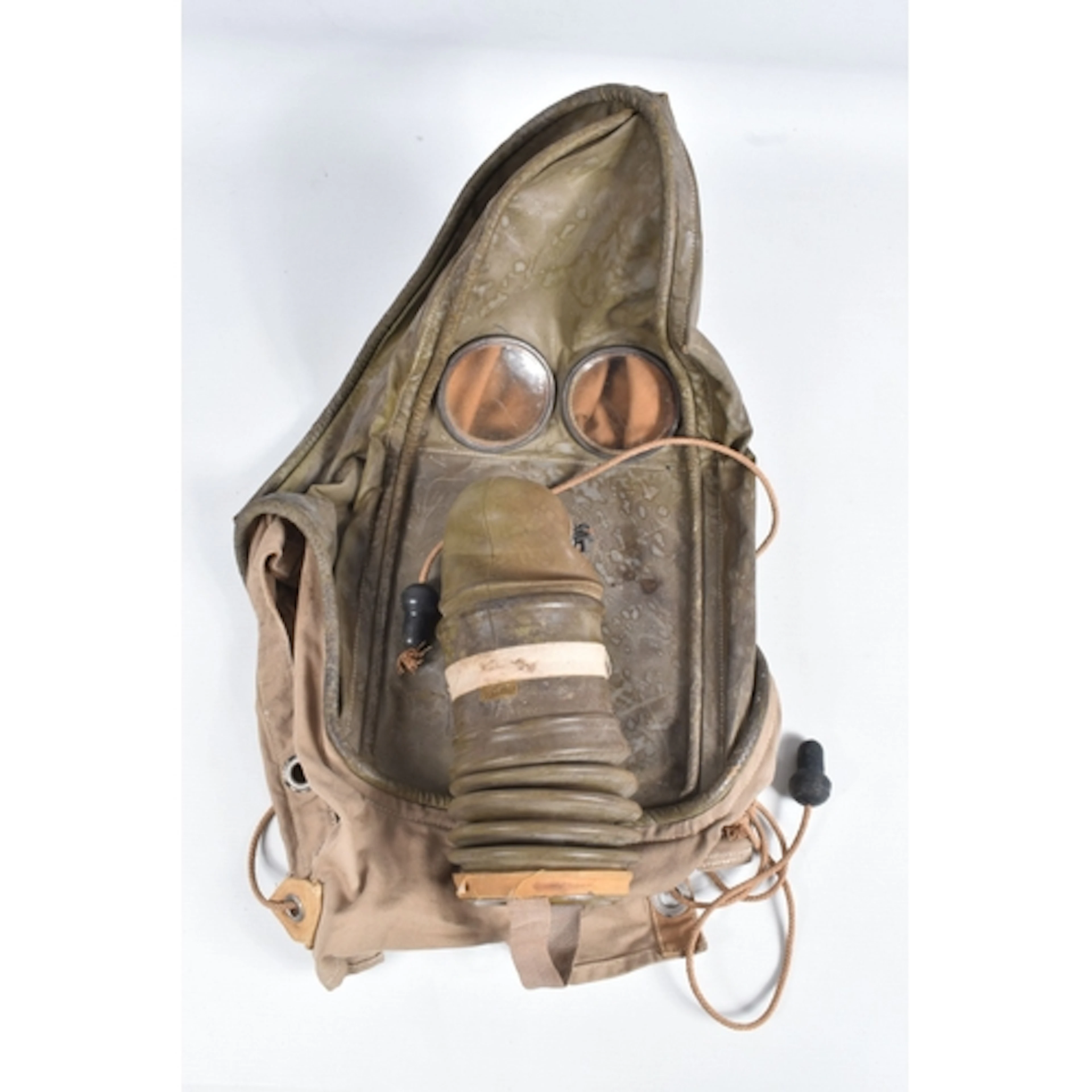 A RARE 1941 DATED ASSISTED GAS MASK DESIGNATED FOR IMPAIRED ...