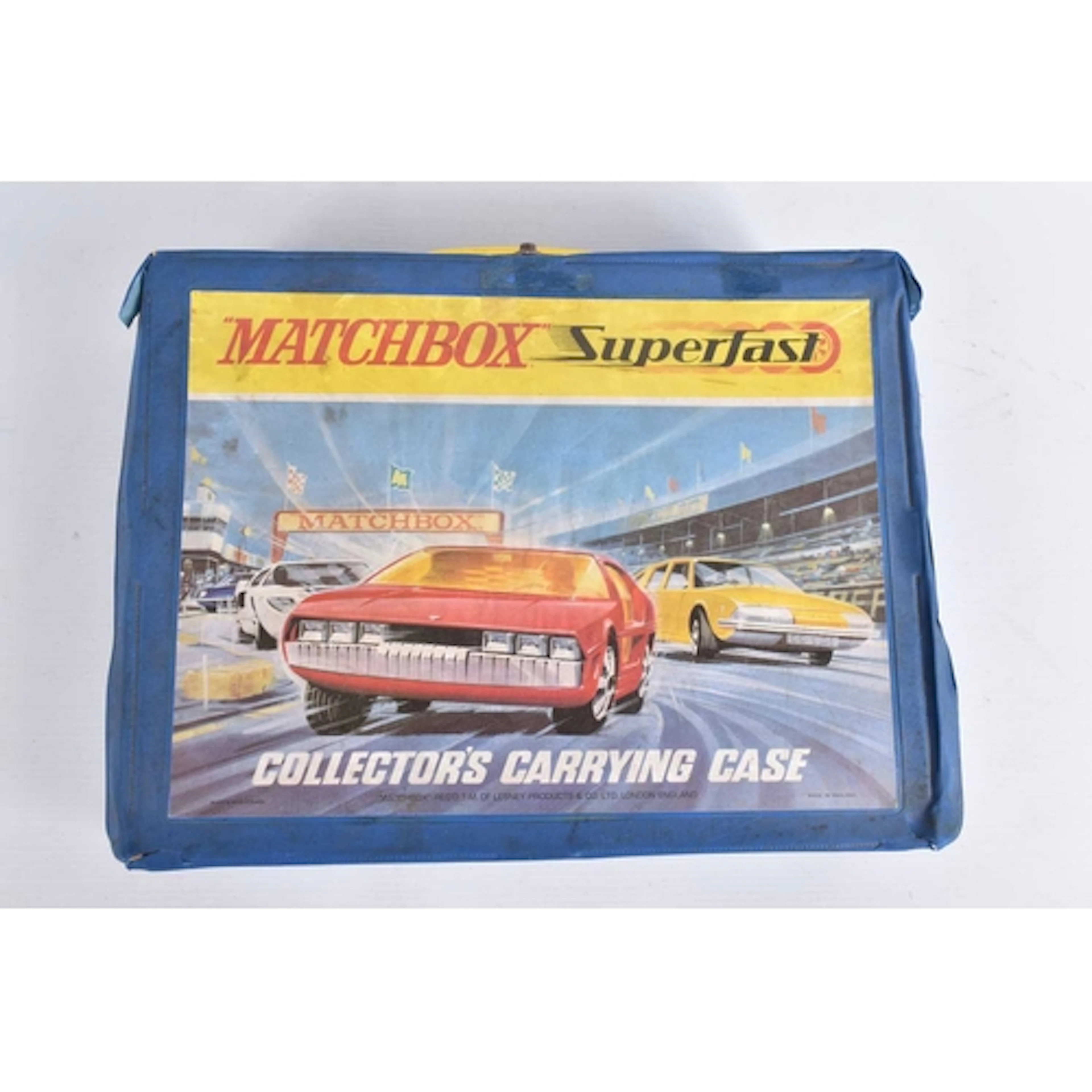 A MATCHBOX SUPERFAST COLLECTOR'S CARRYING CASE AND CONTENTS,...