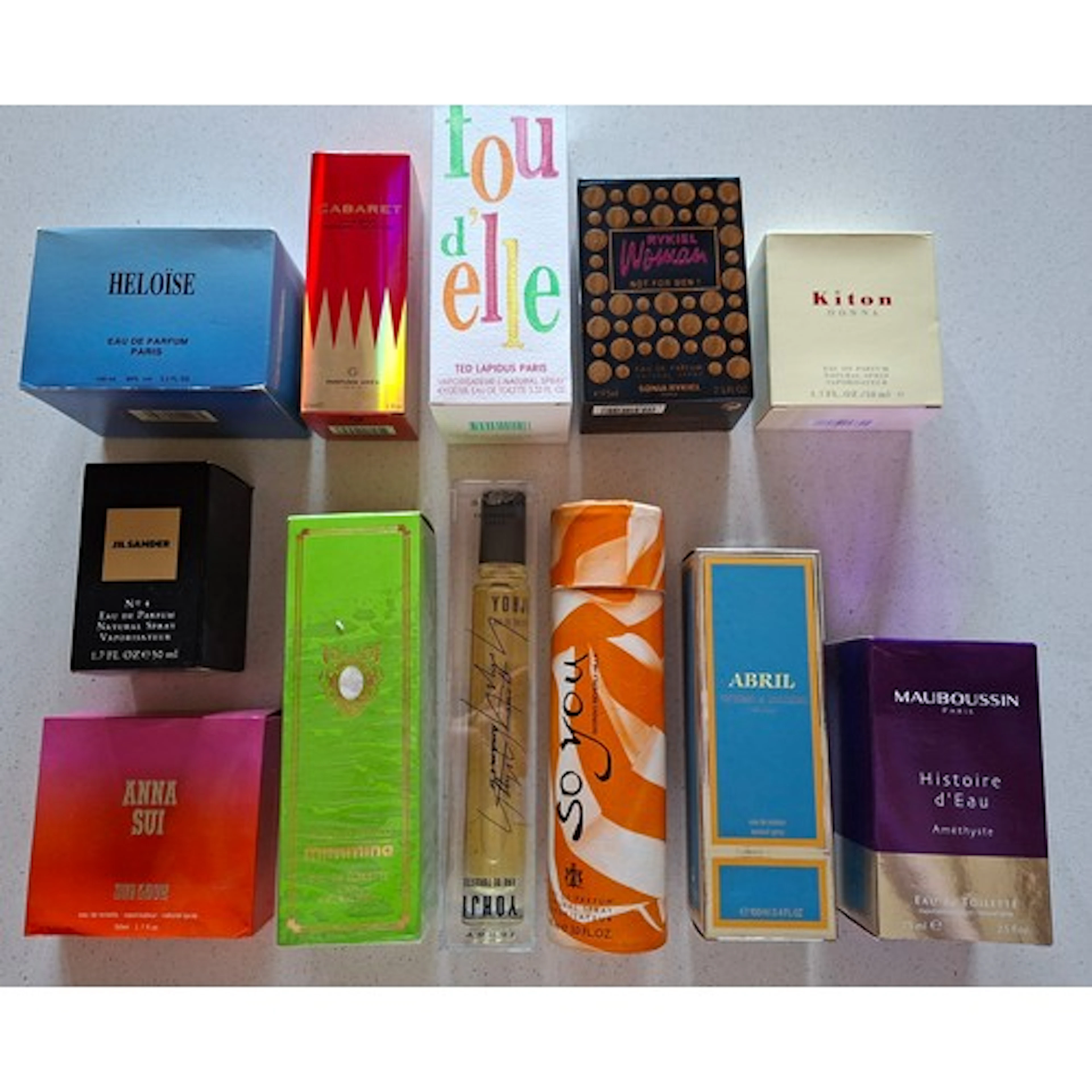 A group of fragrances to include Mauboussin 'Histoire d'Eau ...