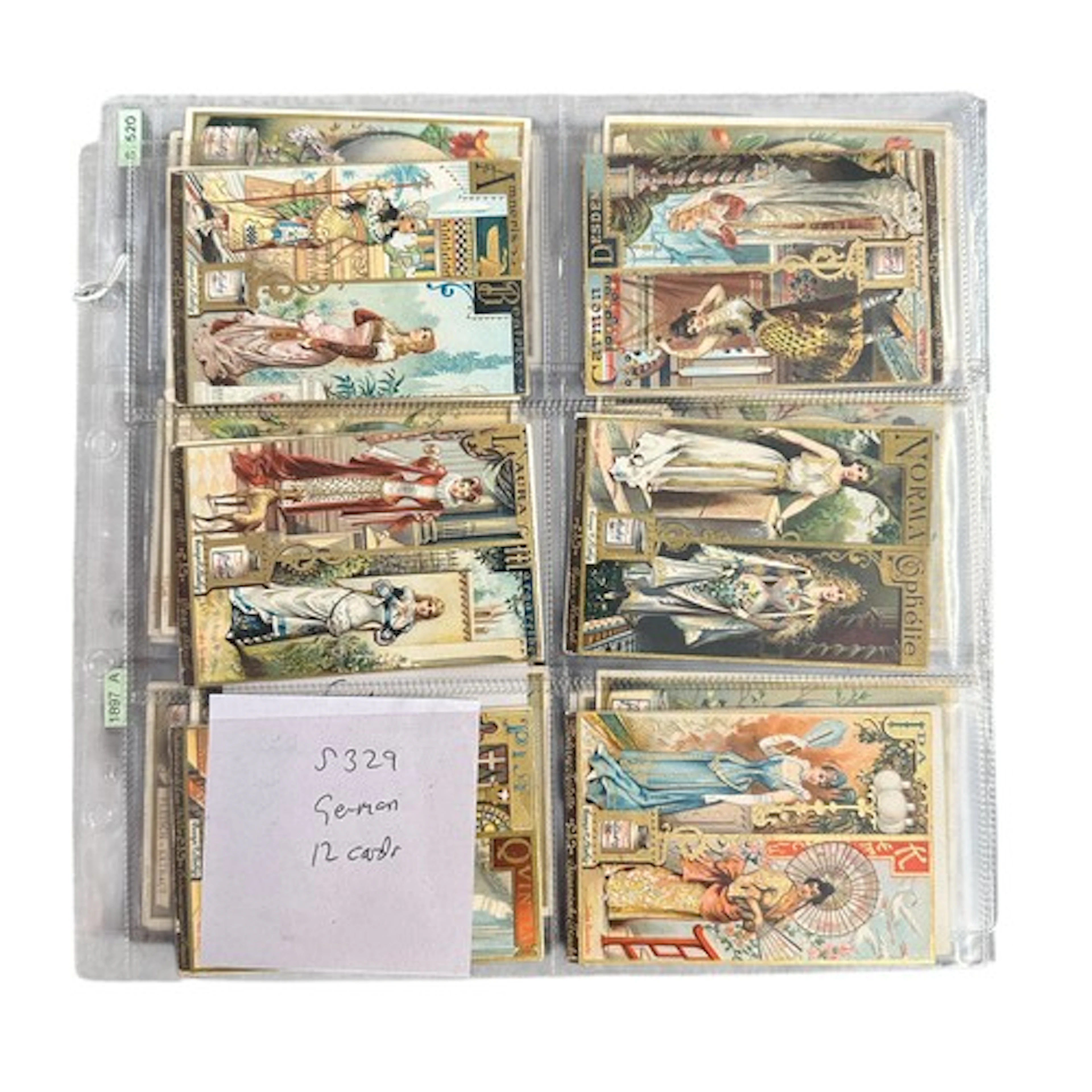 6 Sets Of Liebig Cards To Include Set Number S329 12 Card Se...