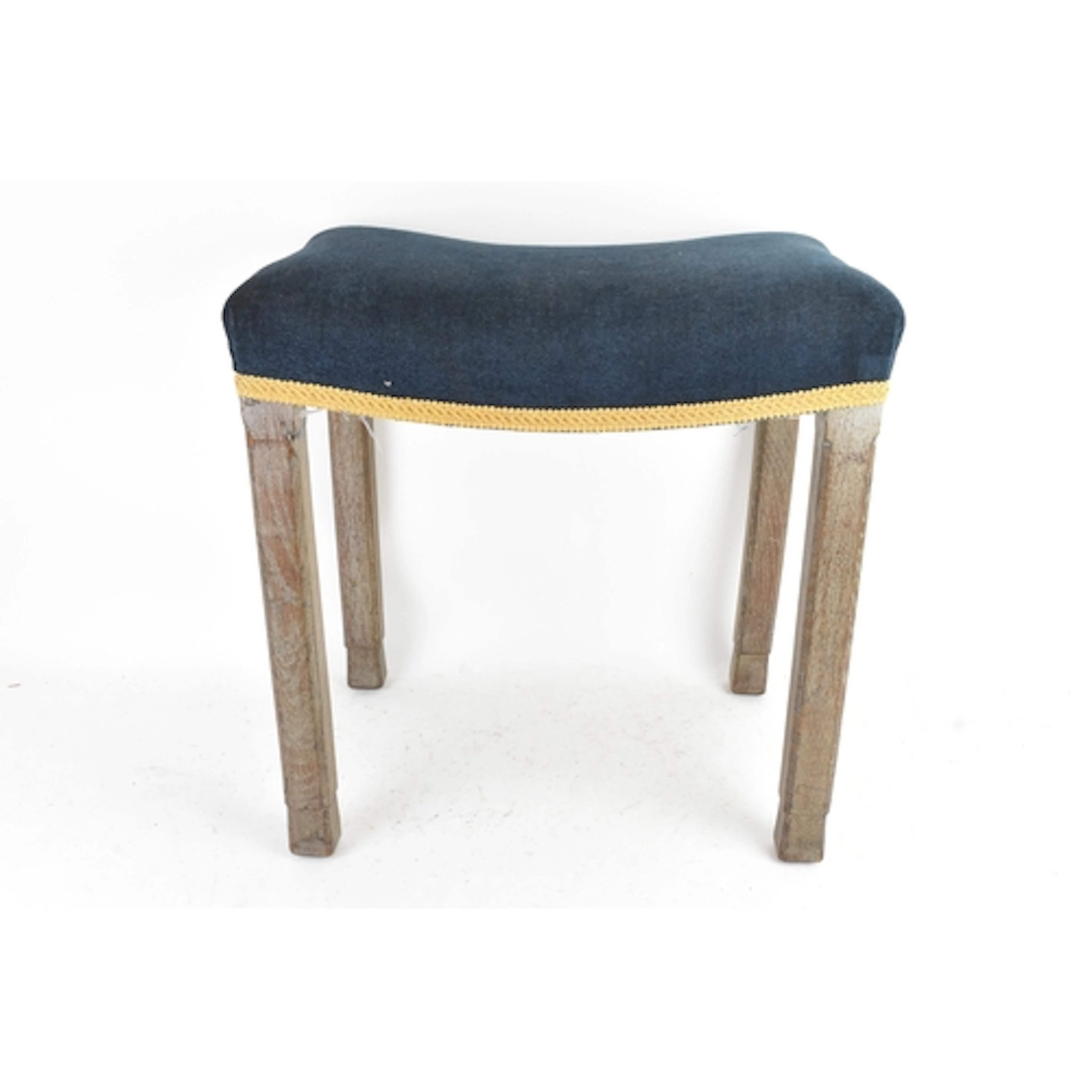An early 20th century limed oak coronation stool, from the c...