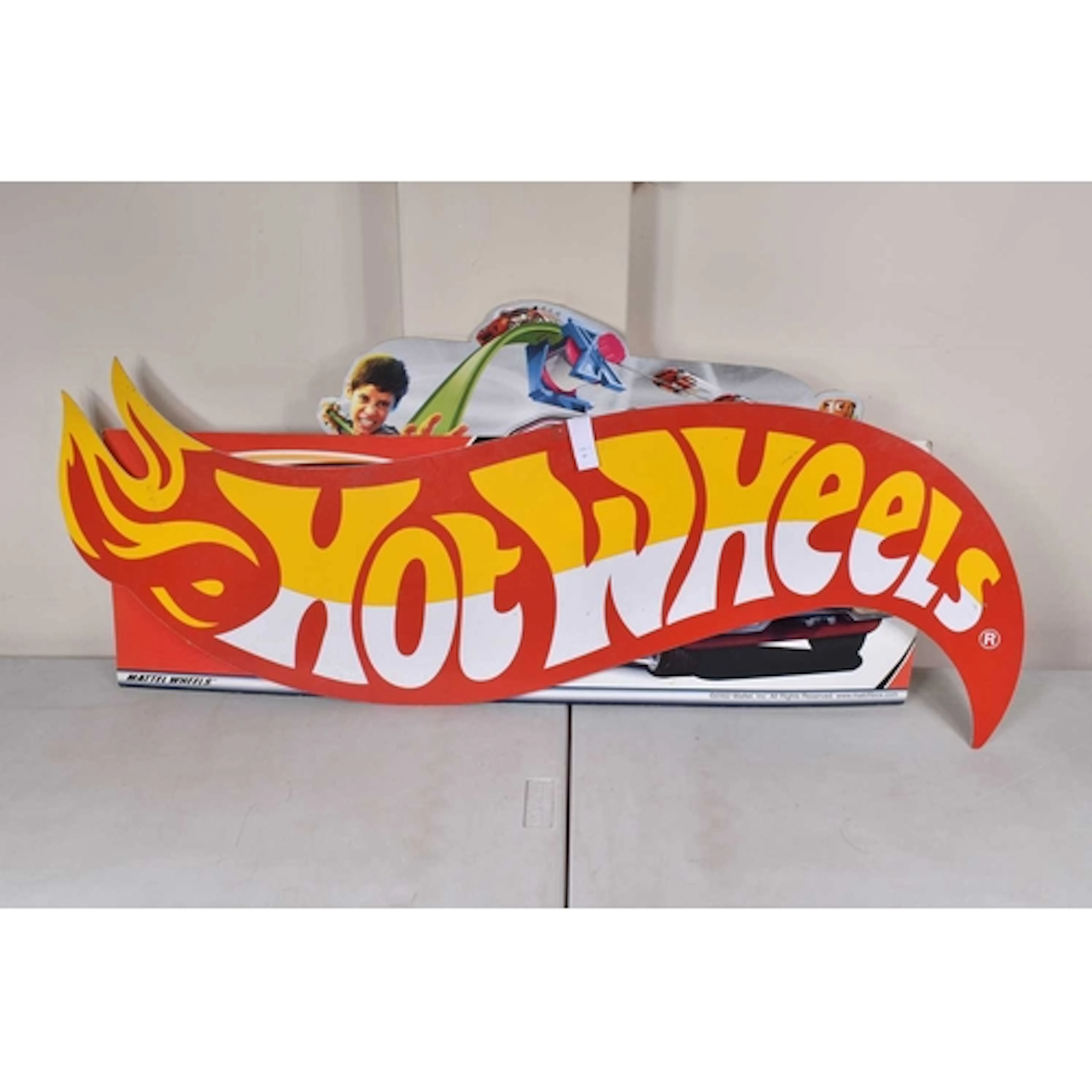 THREE MODEL CAR THEMED RETAIL DISPLAY BOARDS, to include a M...
