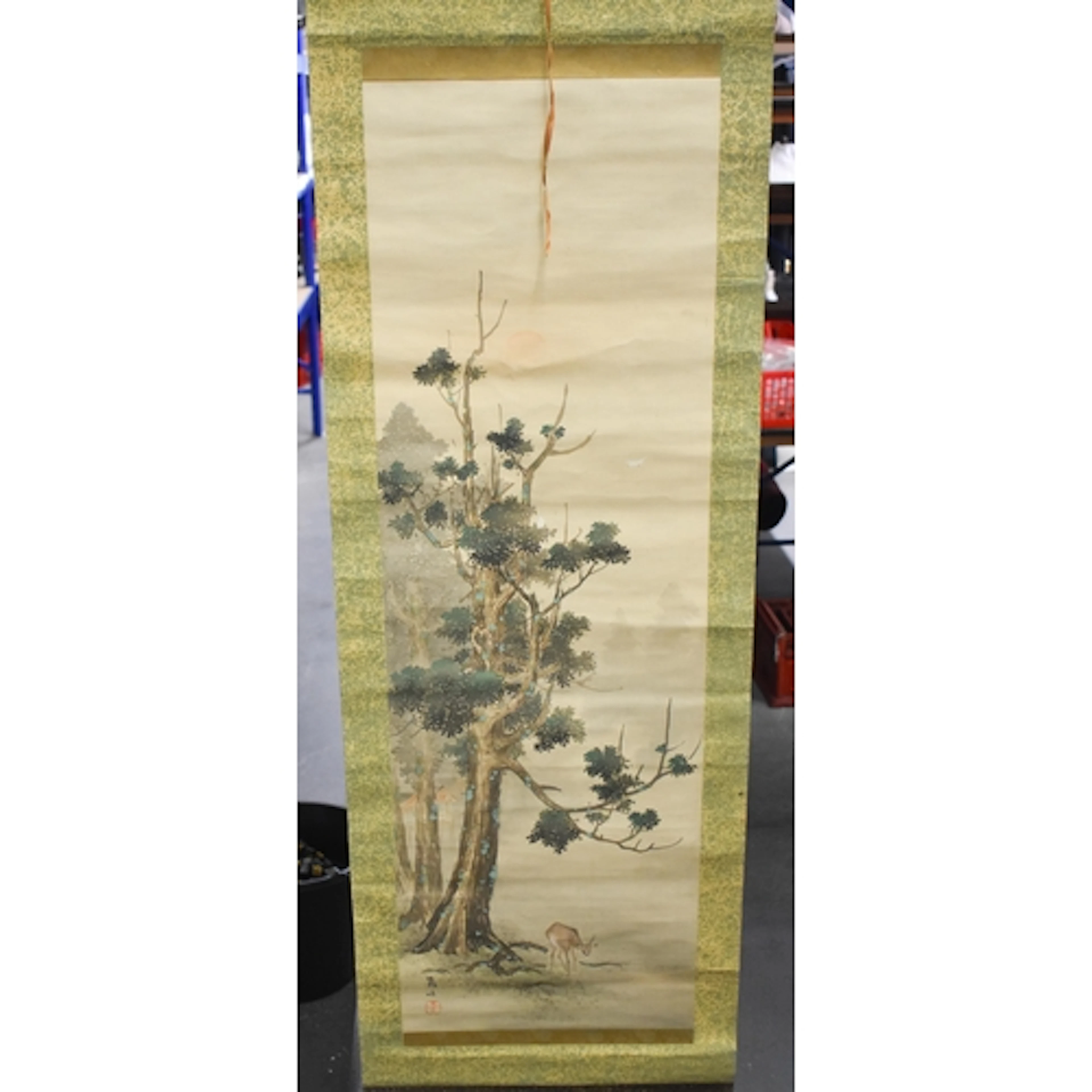 Japanese School (Late 19th Century) Watercolour, scroll, Dee...