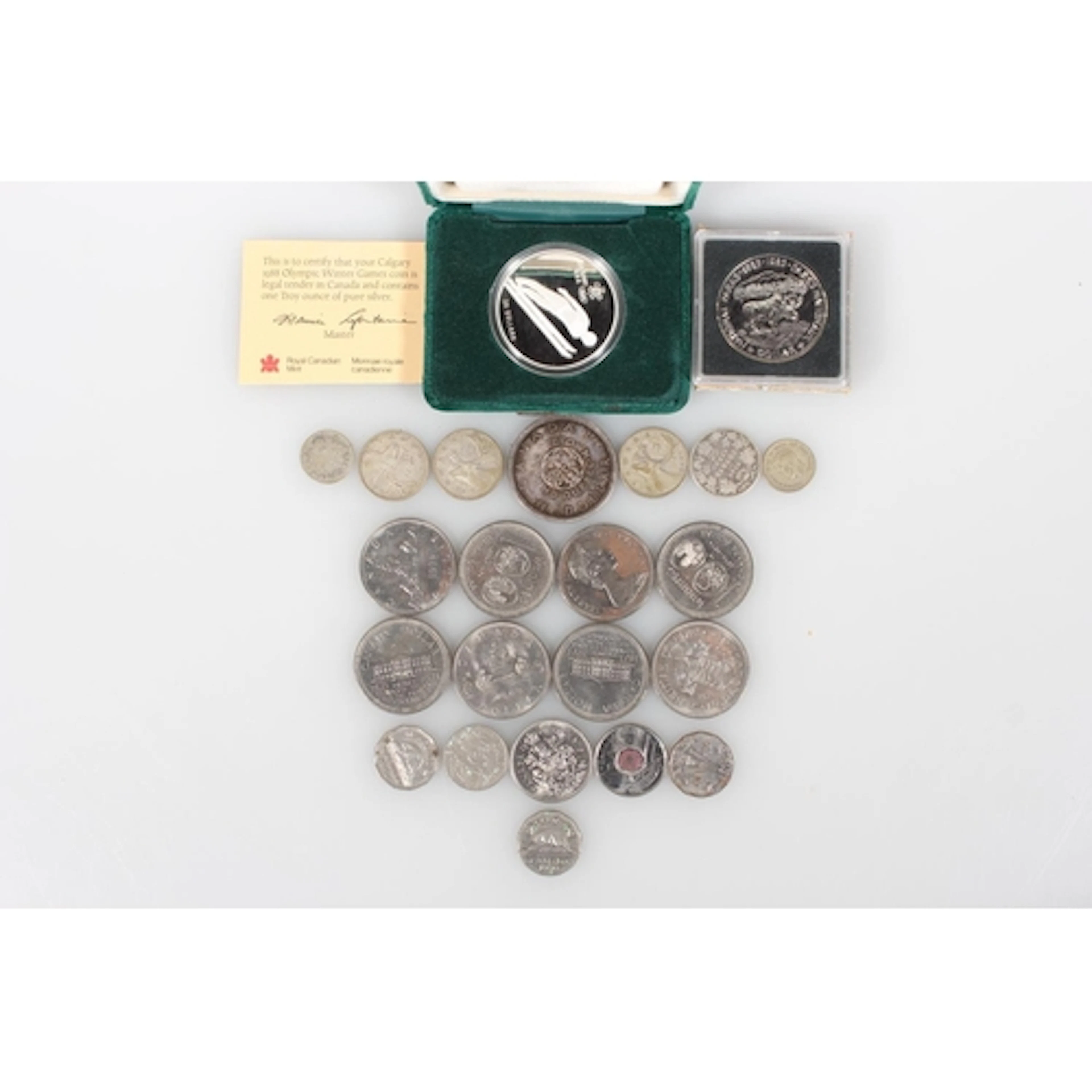 CANADA Queen Elizabeth II (1952-2022) silver proof twenty do...