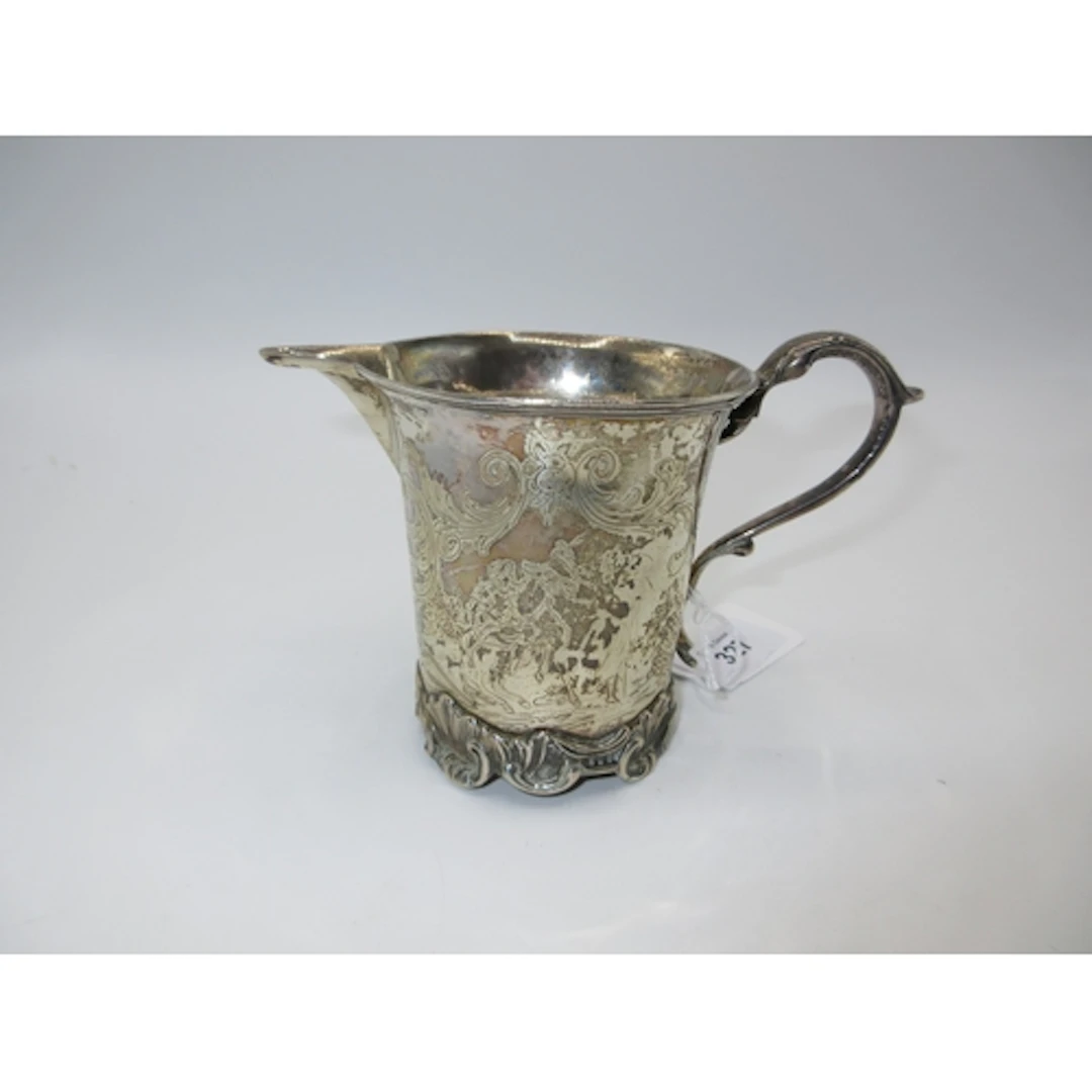 Victorian Silver Cream Jug, London 1843, Maker RW, 198g