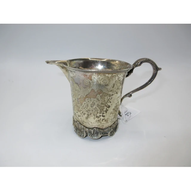Victorian Silver Cream Jug, London 1843, Maker RW, 198g