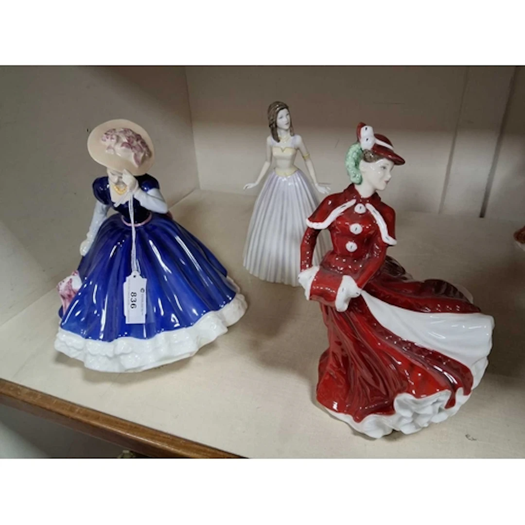THREE ROYAL DOULTON ANNUAL FIGURES, comprising Mary HN3375, ...