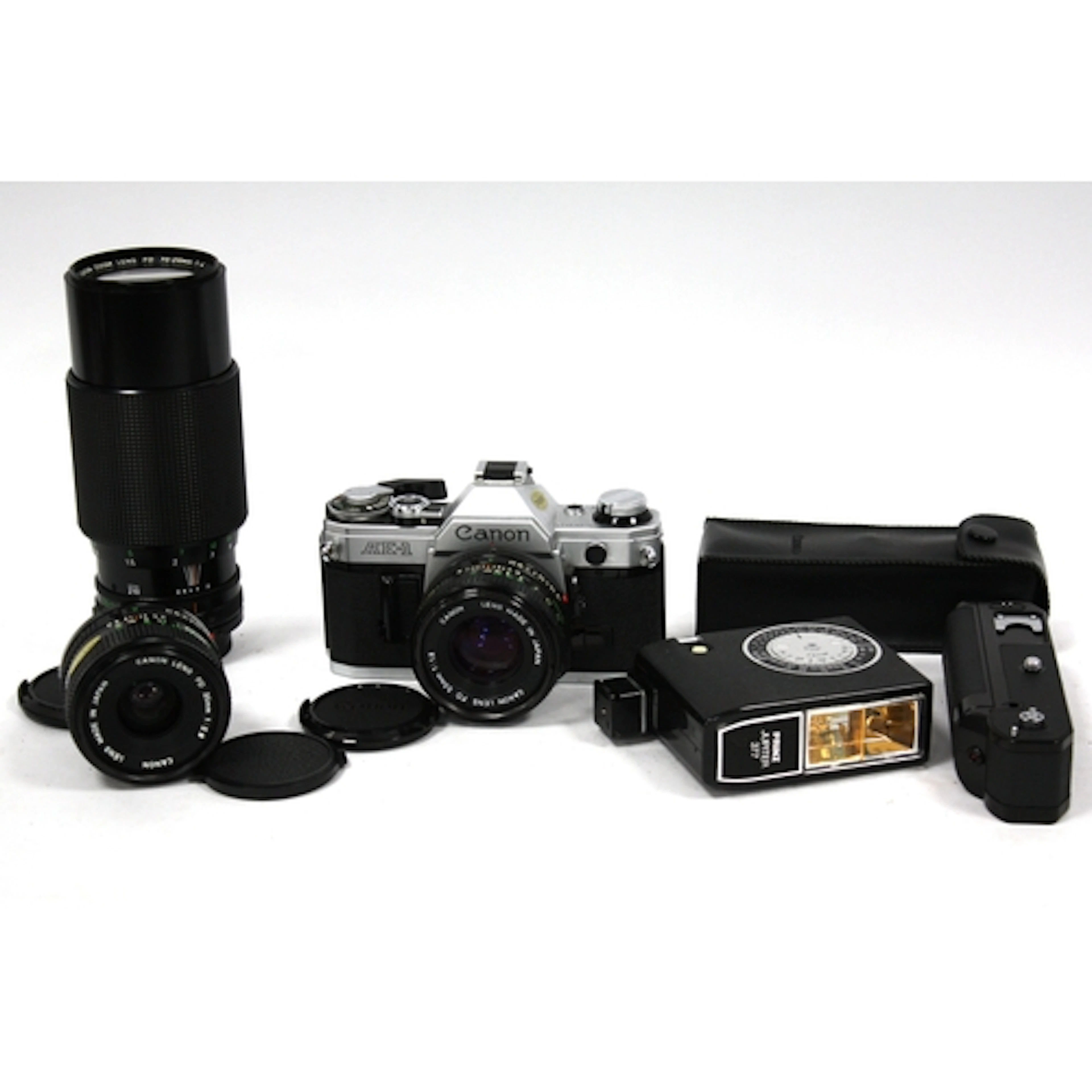 Canon AE-1 35mm SLR Film Camera with attached Canon FD 50mm ...