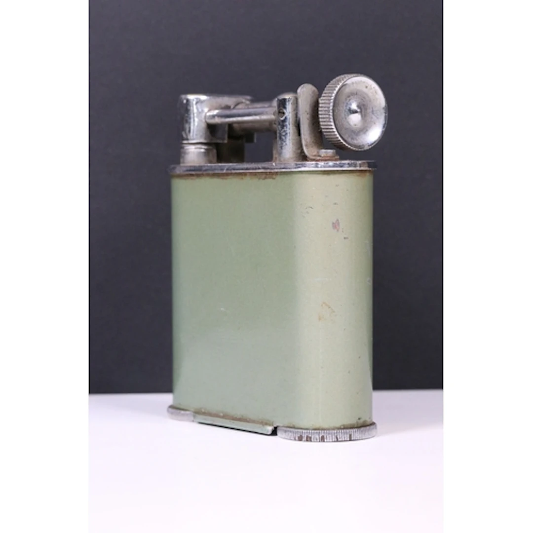 Early 20th century Jumbo brand light green and chrome table ...