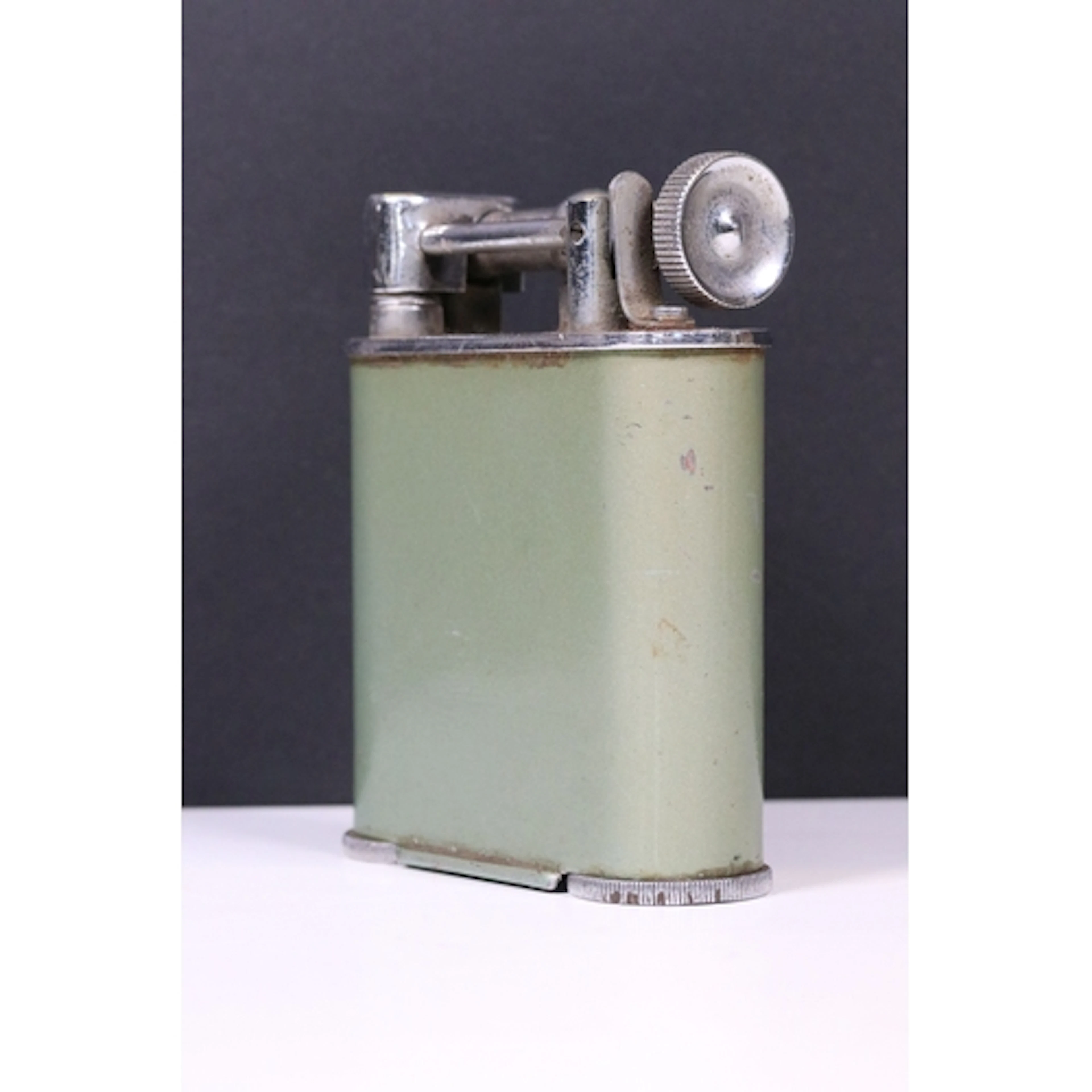 Early 20th century Jumbo brand light green and chrome table ...