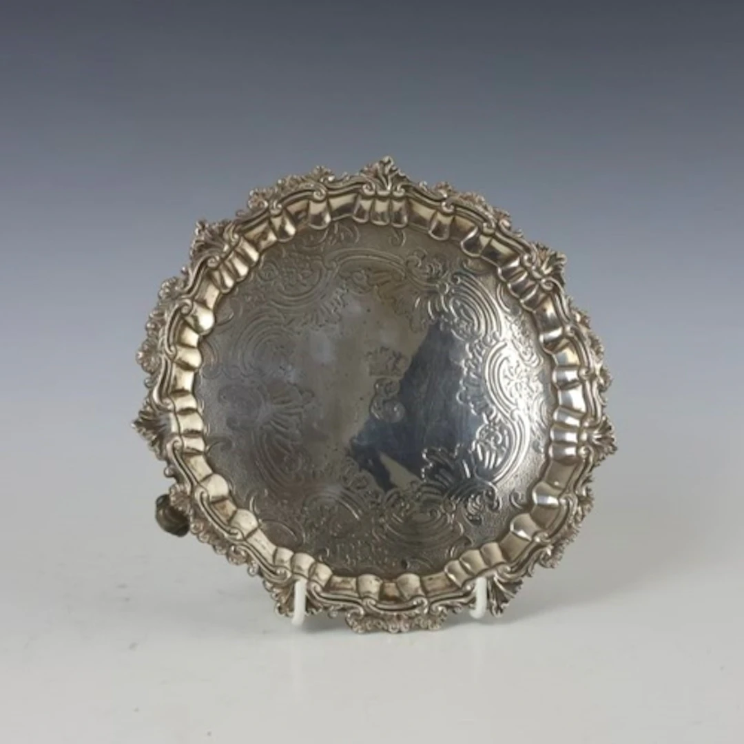 A George III silver salver, Robert Garrard I, London 1815, t...