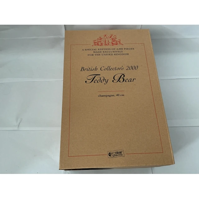A Boxed British Collectors 2000 Champagne Steiff Teddy Bear....