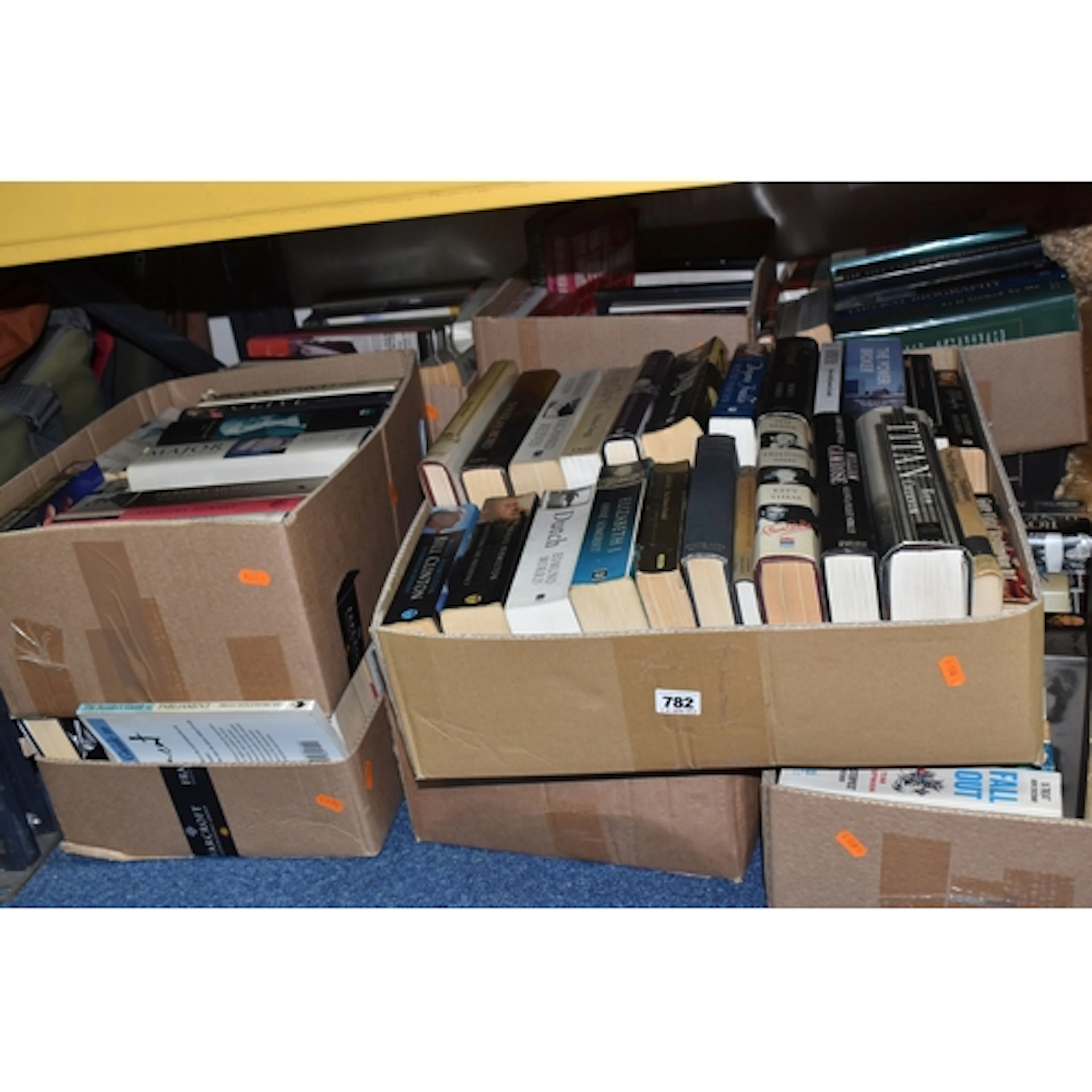 TEN BOXES OF POLITICAL INTEREST BOOKS comprising approximate...