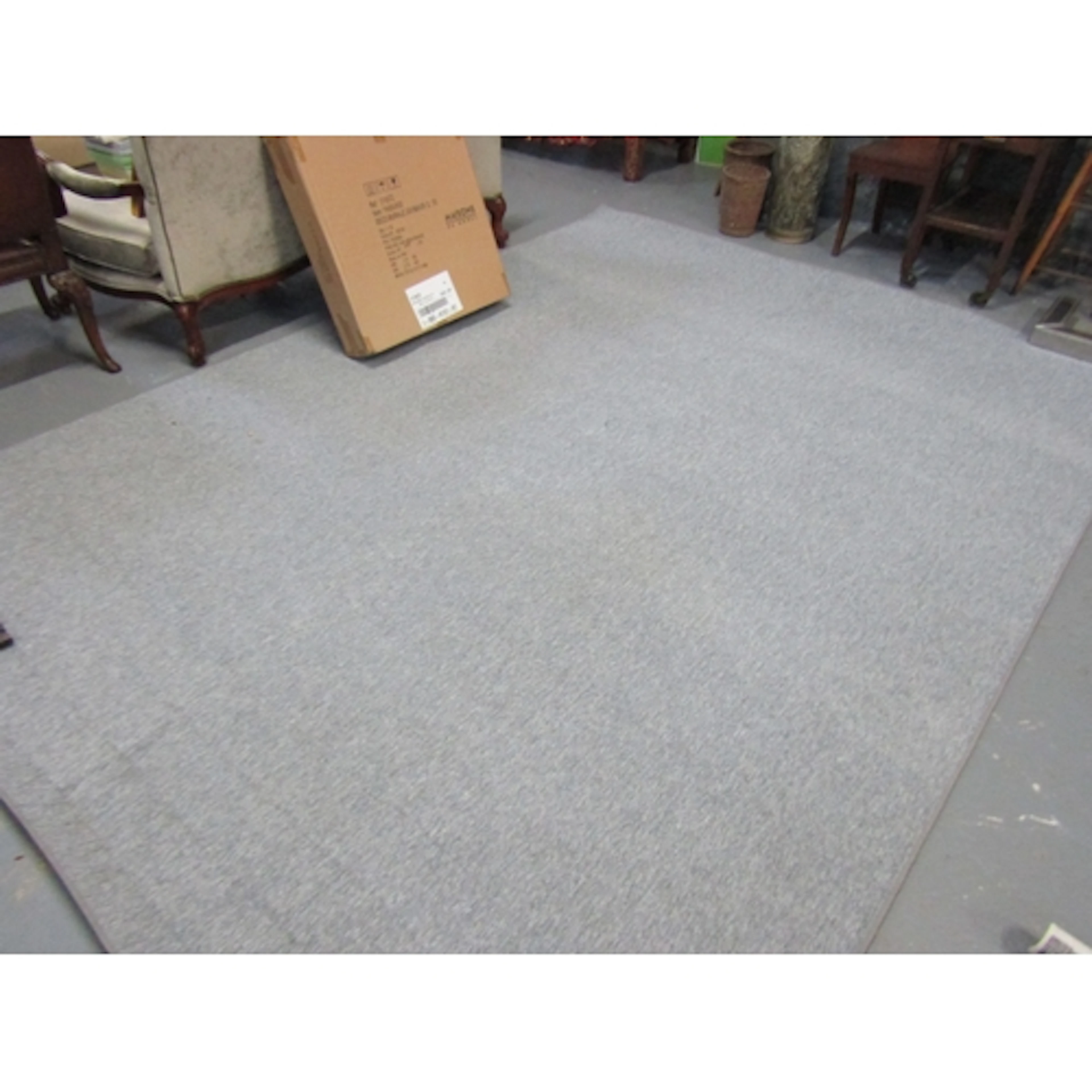 Modern Gray Floor Rug 9ft x 7ft Approximately