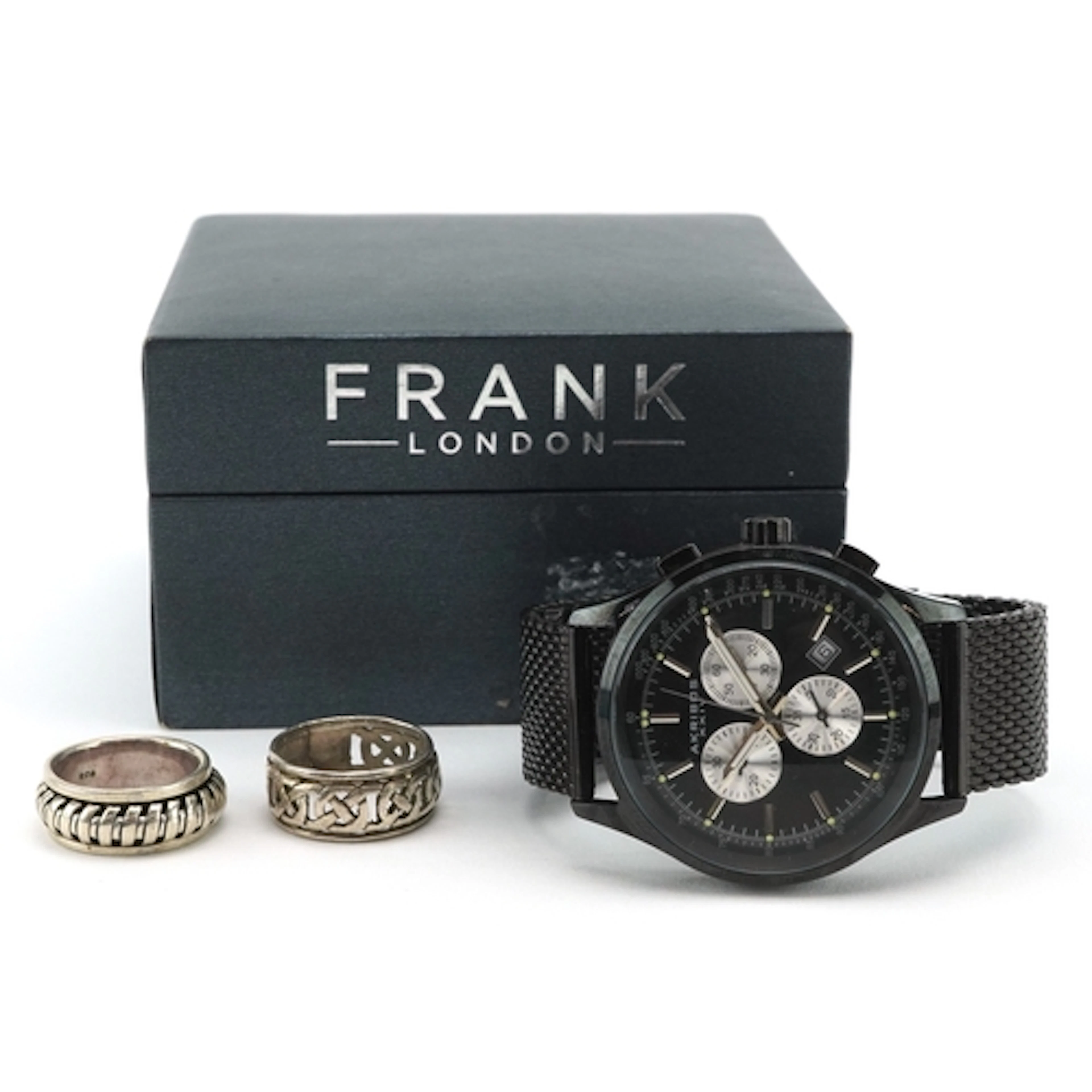 Akribos XXIV, a gentlemen's quartz wristwatch model AK625BK ...