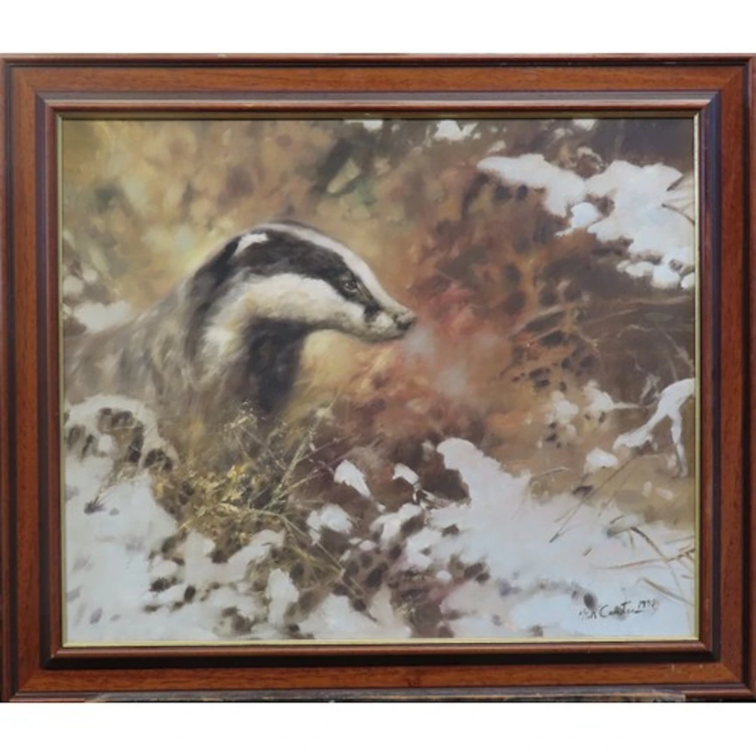 MICK CAWSTON (British, 1959-2006) OIL PAINTING ON CANVAS OF ...