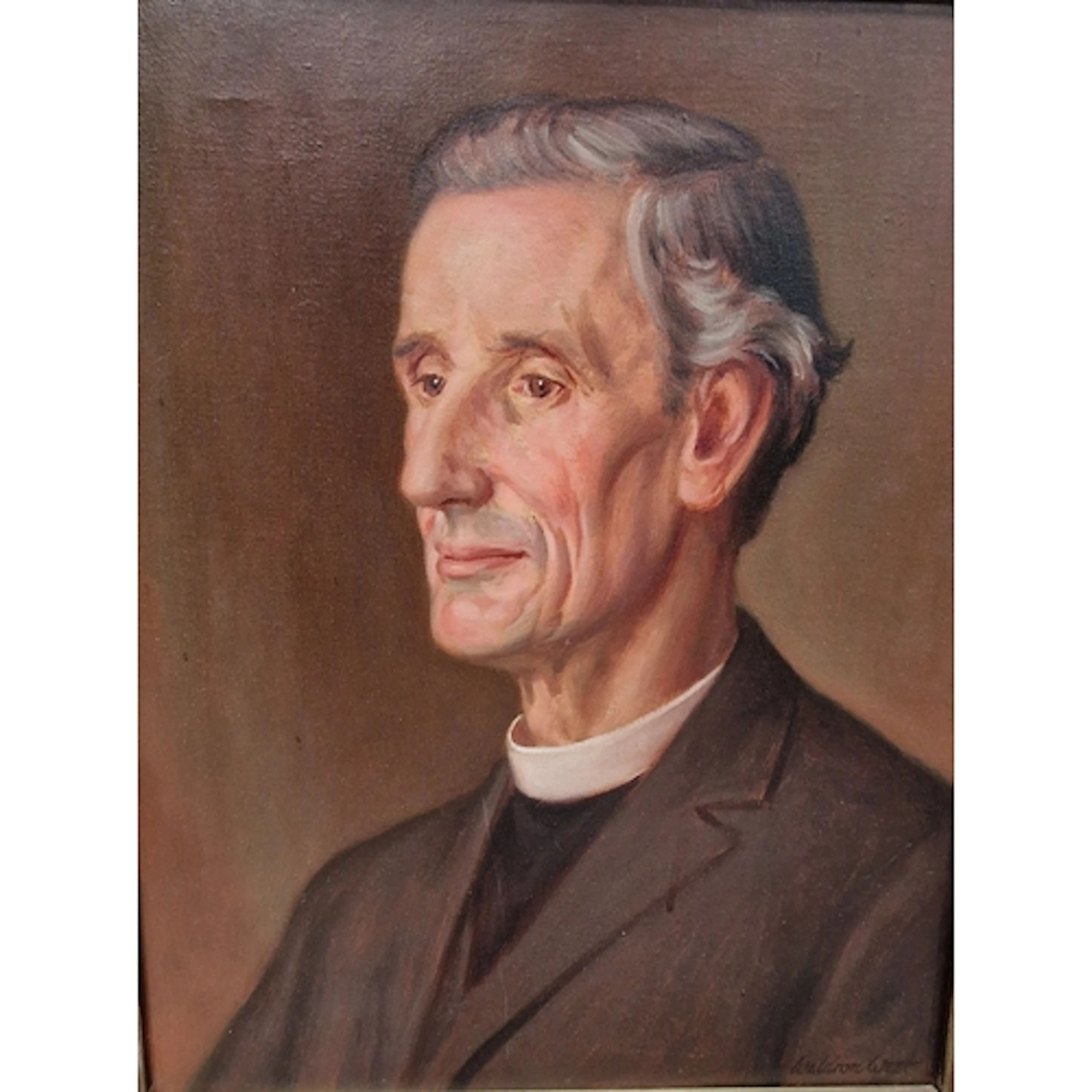 WALDRON WEST. Portrait of Canon H.C. Corby, quarter-length, ...